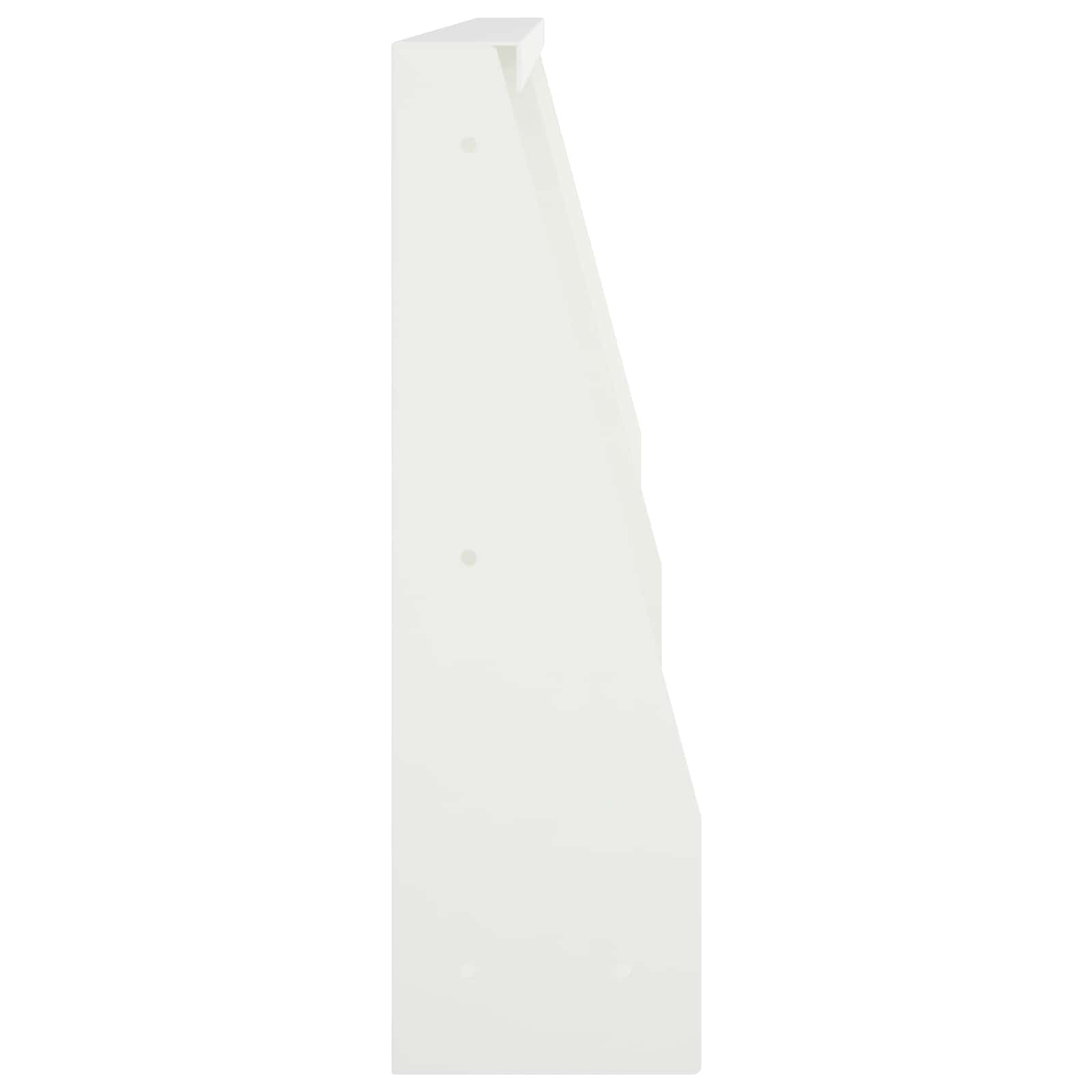 Sienelė 2 vnt. 40 x 12 x 30 cm Plienas Balta