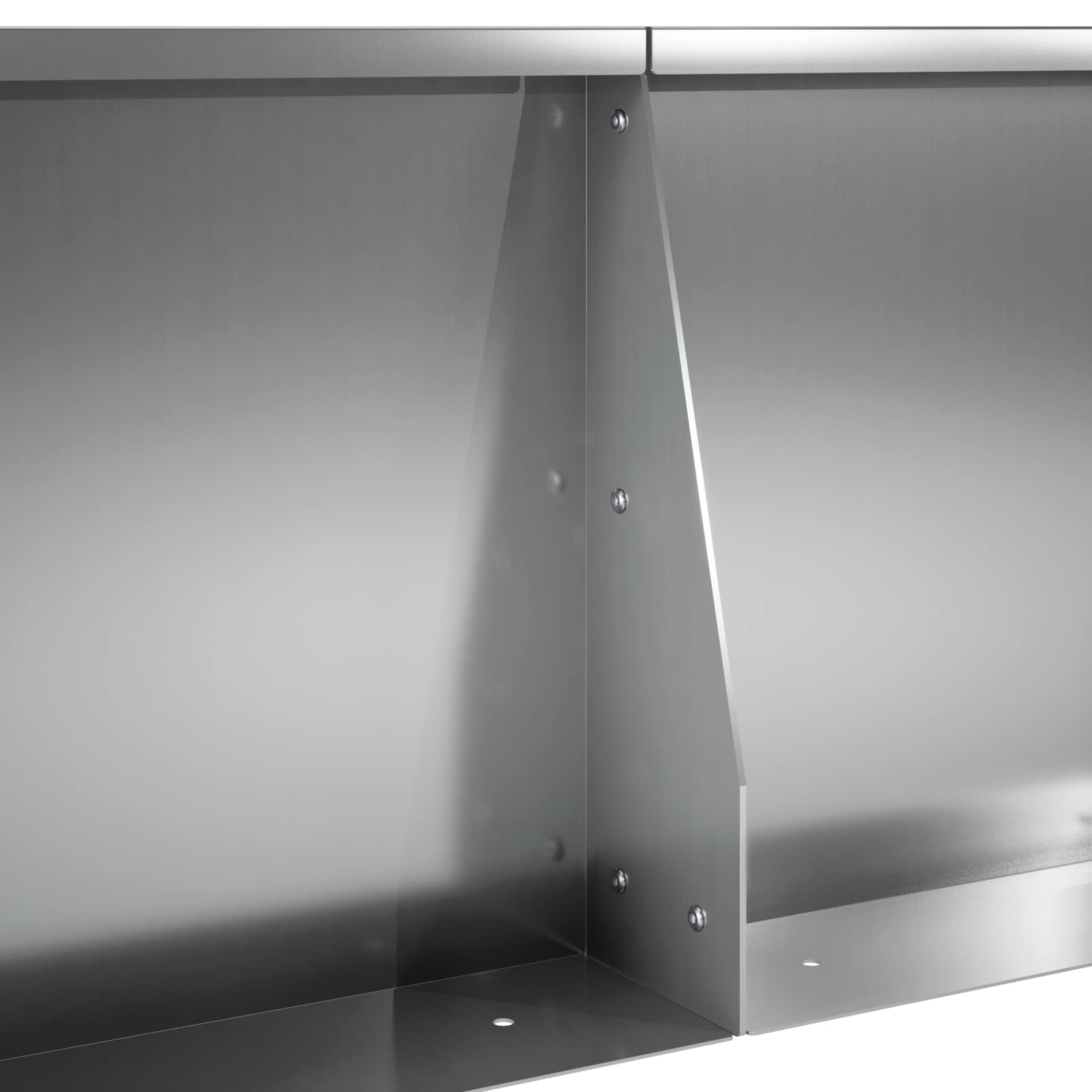 Sienelė 2 vnt. 40 x 12 x 30 cm Galvanizuotas plienas Sidabrinė