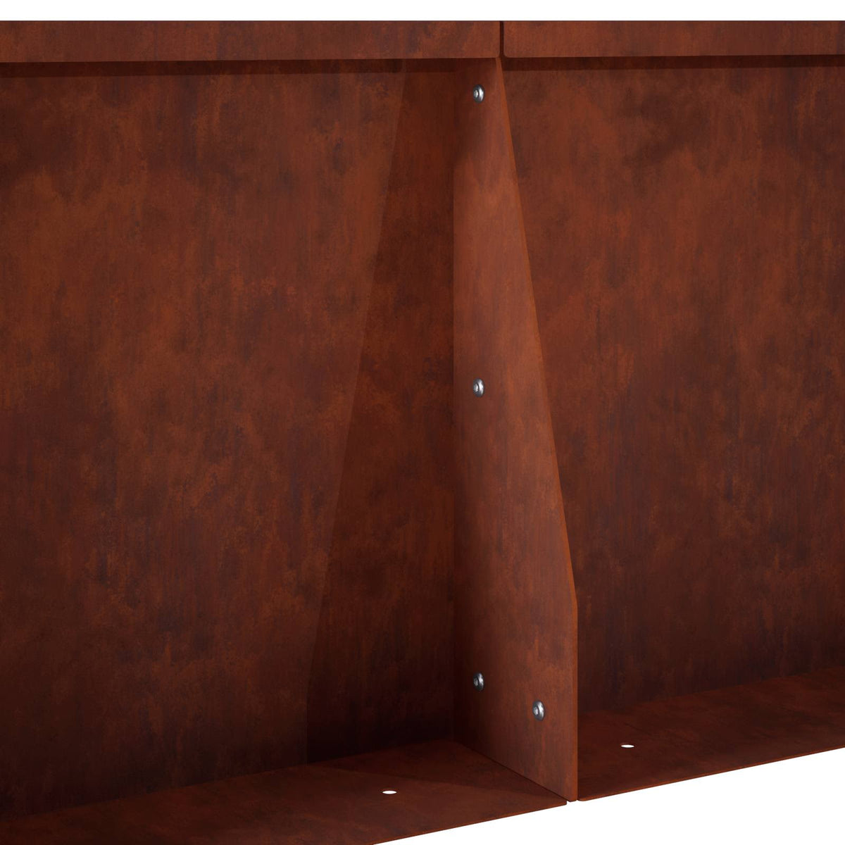 Sienelė 2 vnt. 40 x 12 x 30 cm Rūdijanti