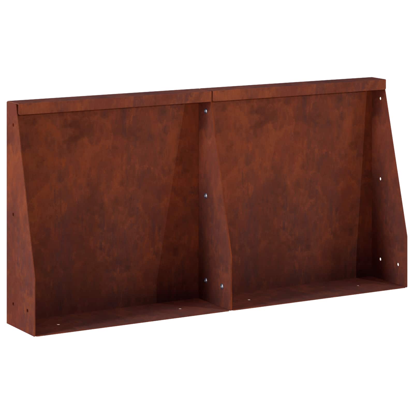 Sienelė 2 vnt. 40 x 12 x 30 cm Rūdijanti