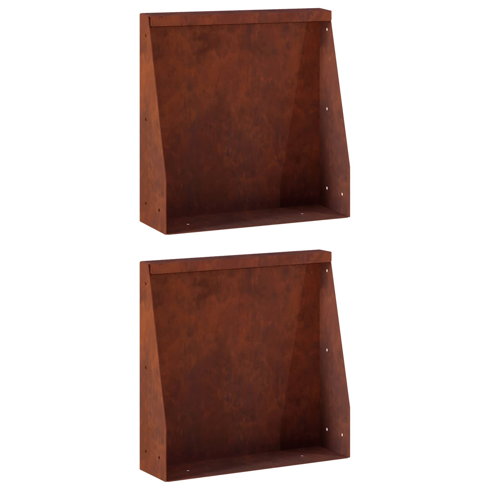 Sienelė 2 vnt. 40 x 12 x 30 cm Rūdijanti