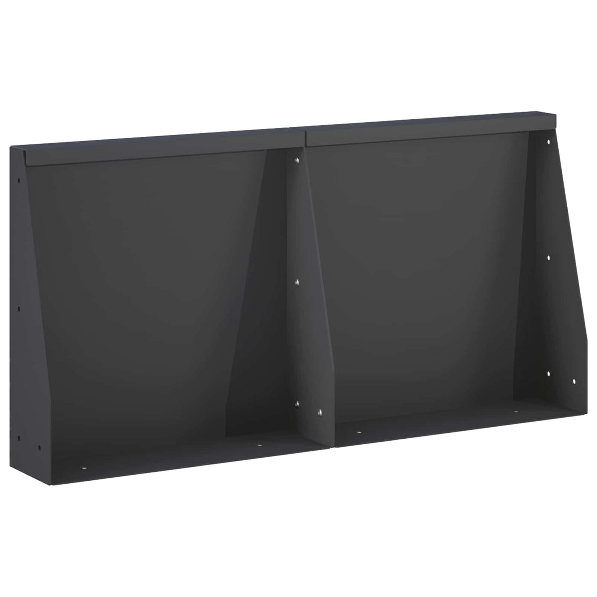 Sienelė 2 vnt. 40 x 12 x 40 cm Plienas Juoda