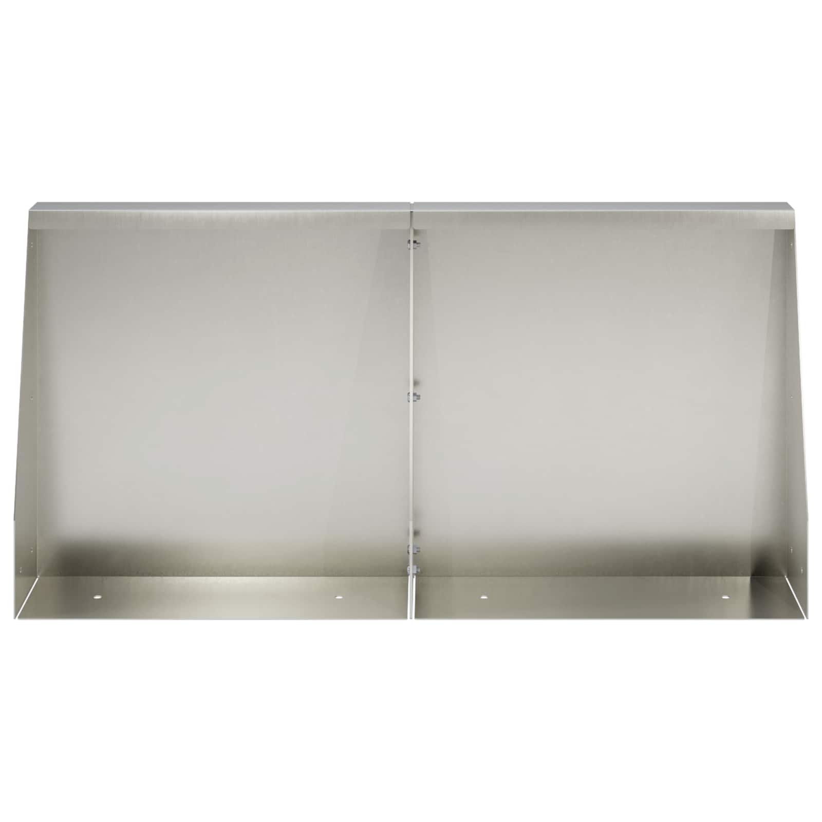 Sienelė 2 vnt. 40 x 12 x 40 cm Nerūdijantis plienas Sidabrinė