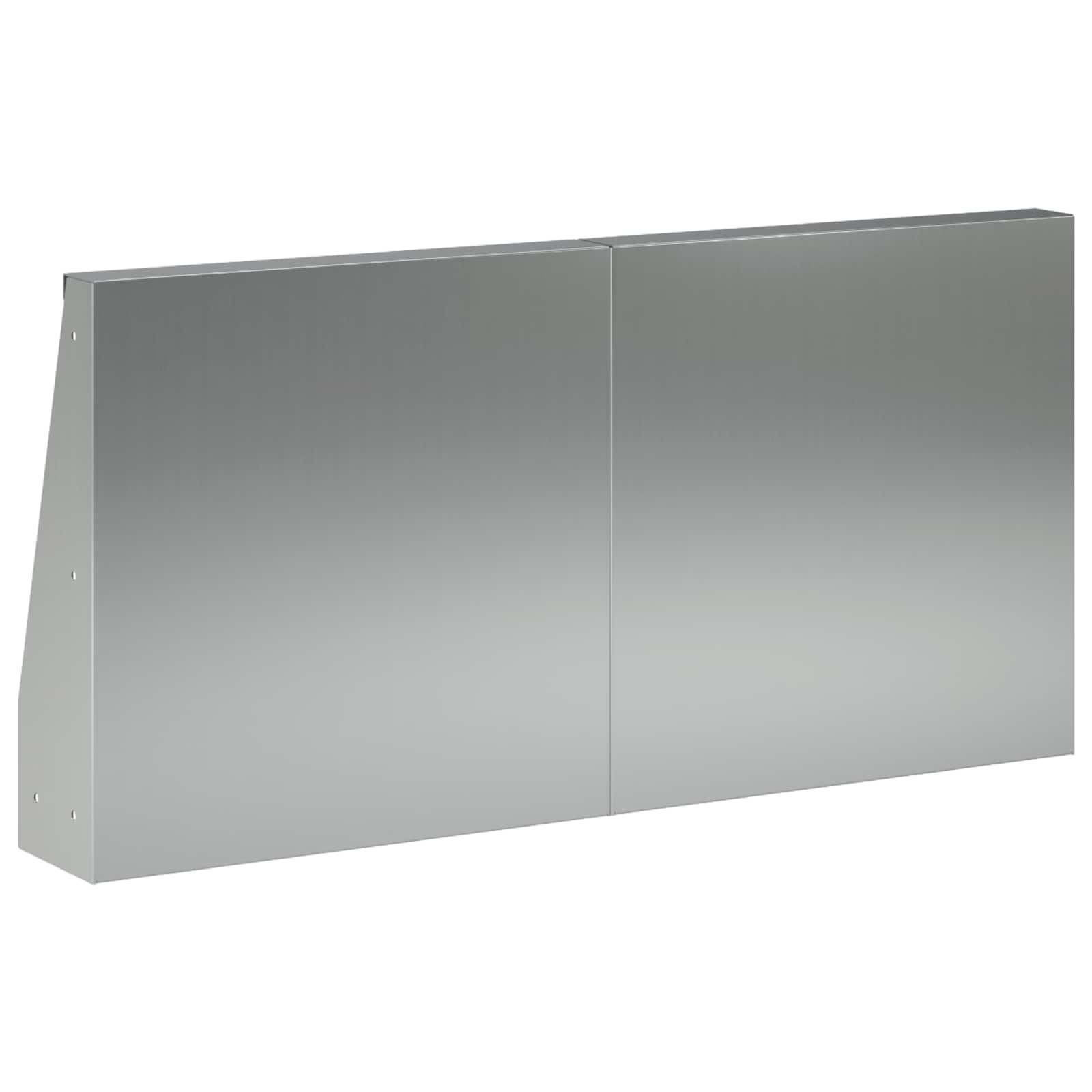Sienelė 2 vnt. 40 x 12 x 40 cm Galvanizuotas plienas Sidabrinė