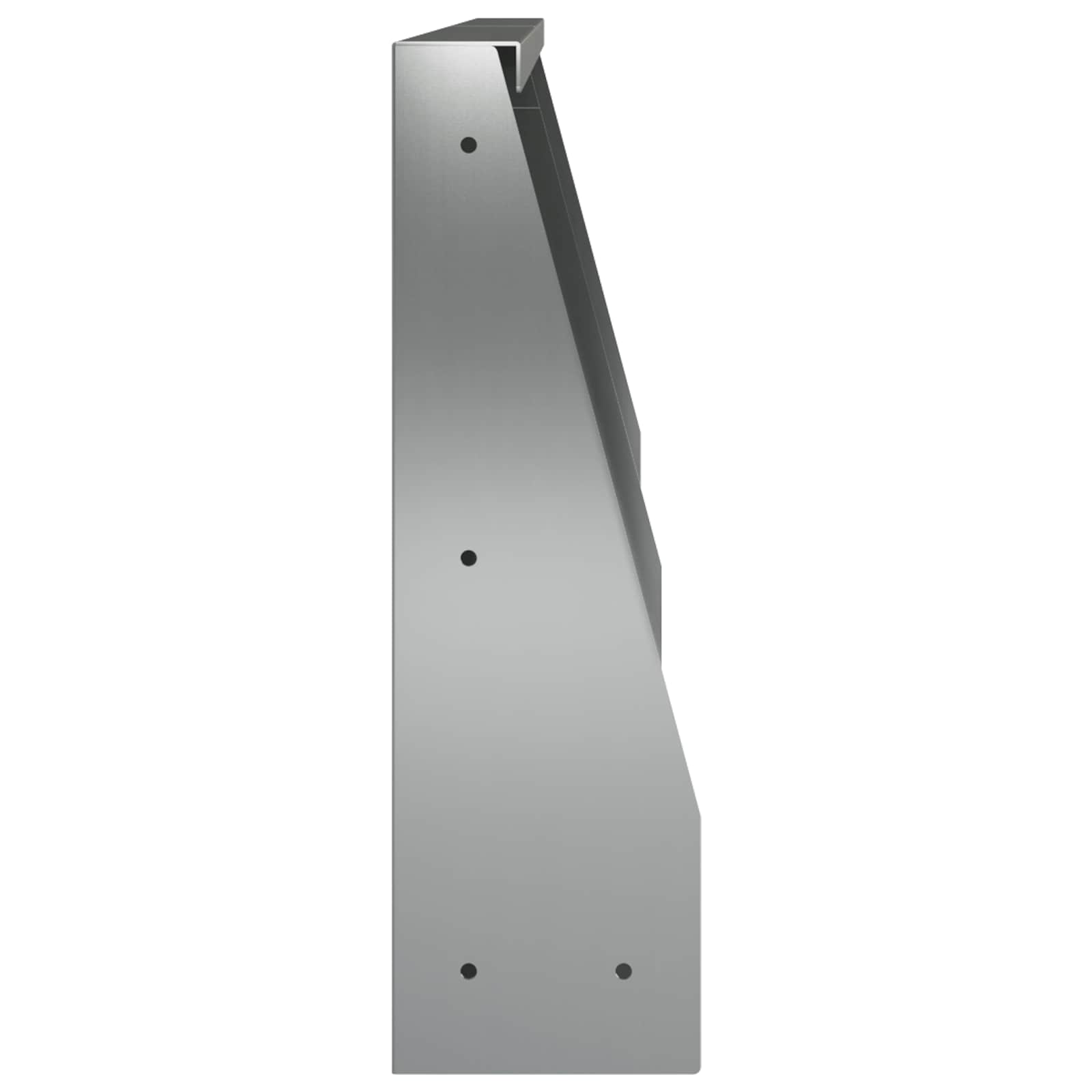Sienelė 2 vnt. 40 x 12 x 40 cm Galvanizuotas plienas Sidabrinė
