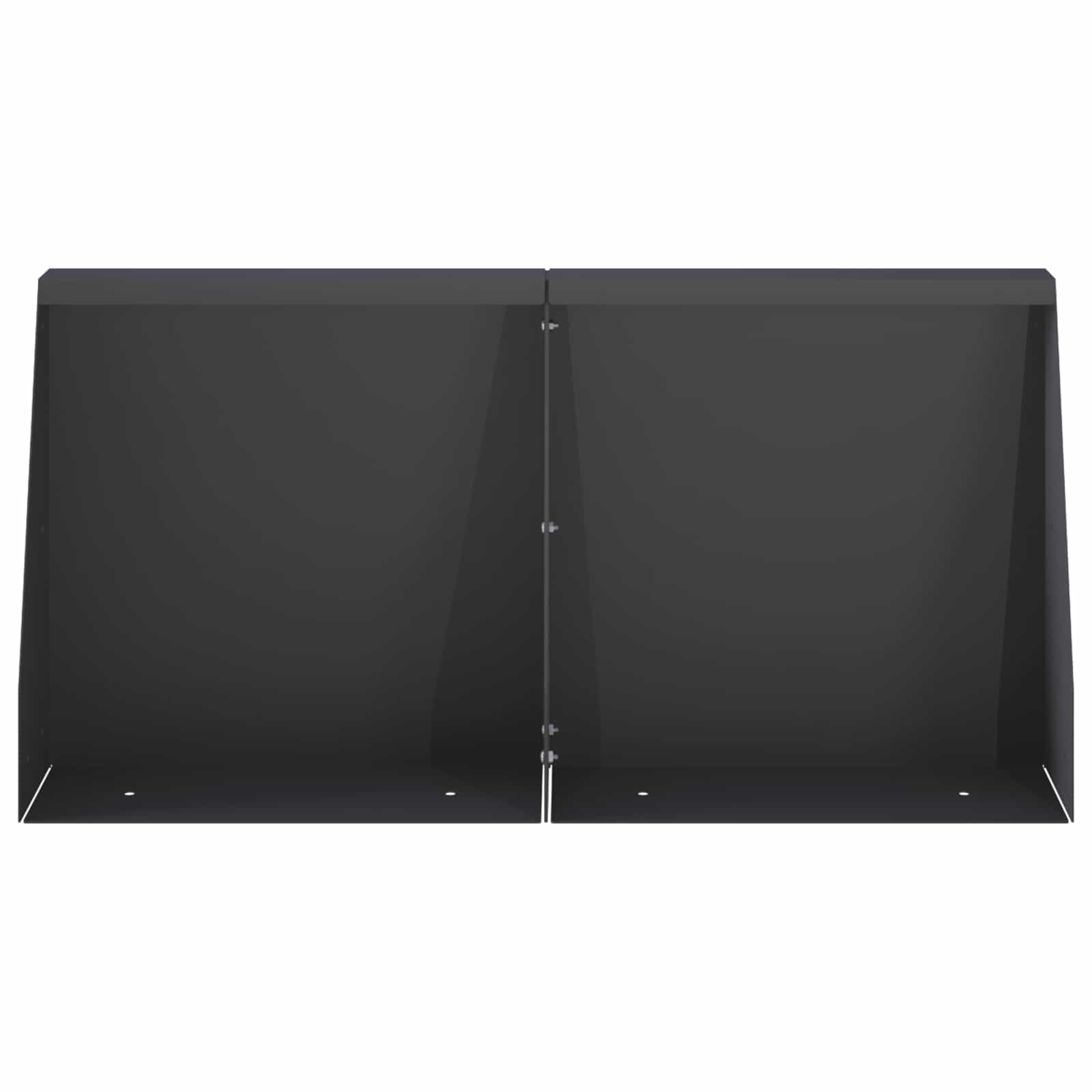 Sienelė 2 vnt. 40 x 12 x 50 cm Plienas Juoda