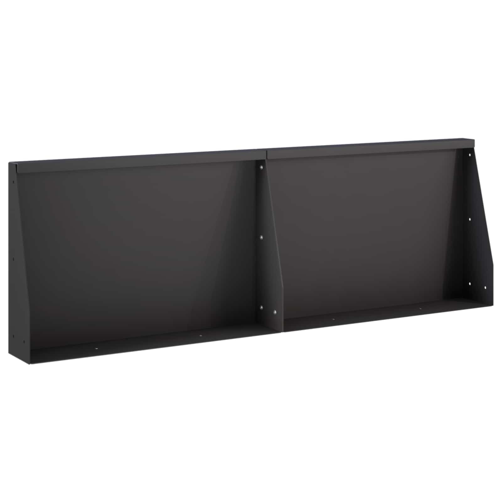 Sienelė 2 vnt. 60 x 12 x 30 cm Plienas Juoda
