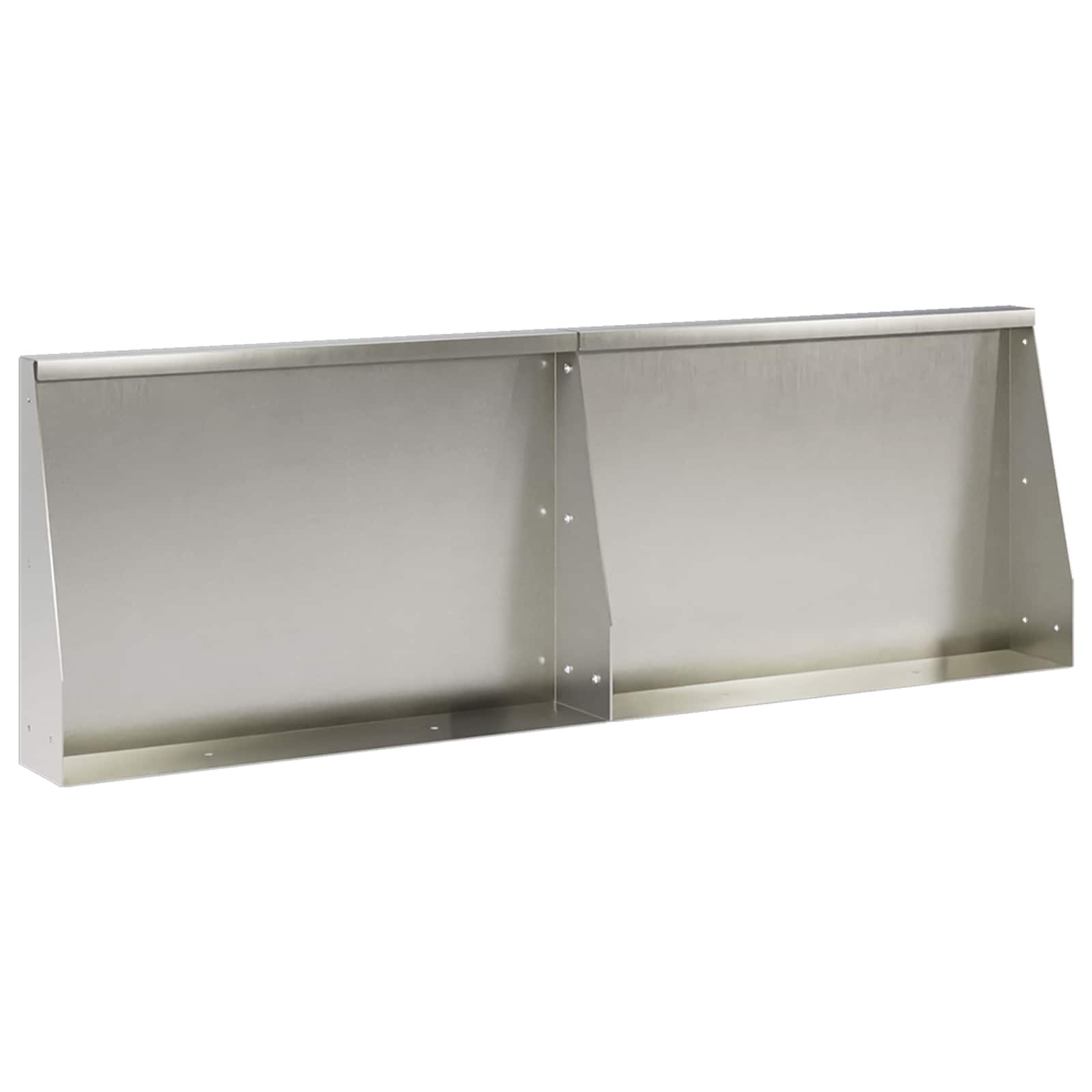 Sienelė 2 vnt. 60 x 12 x 30 cm Nerūdijantis plienas Sidabrinė