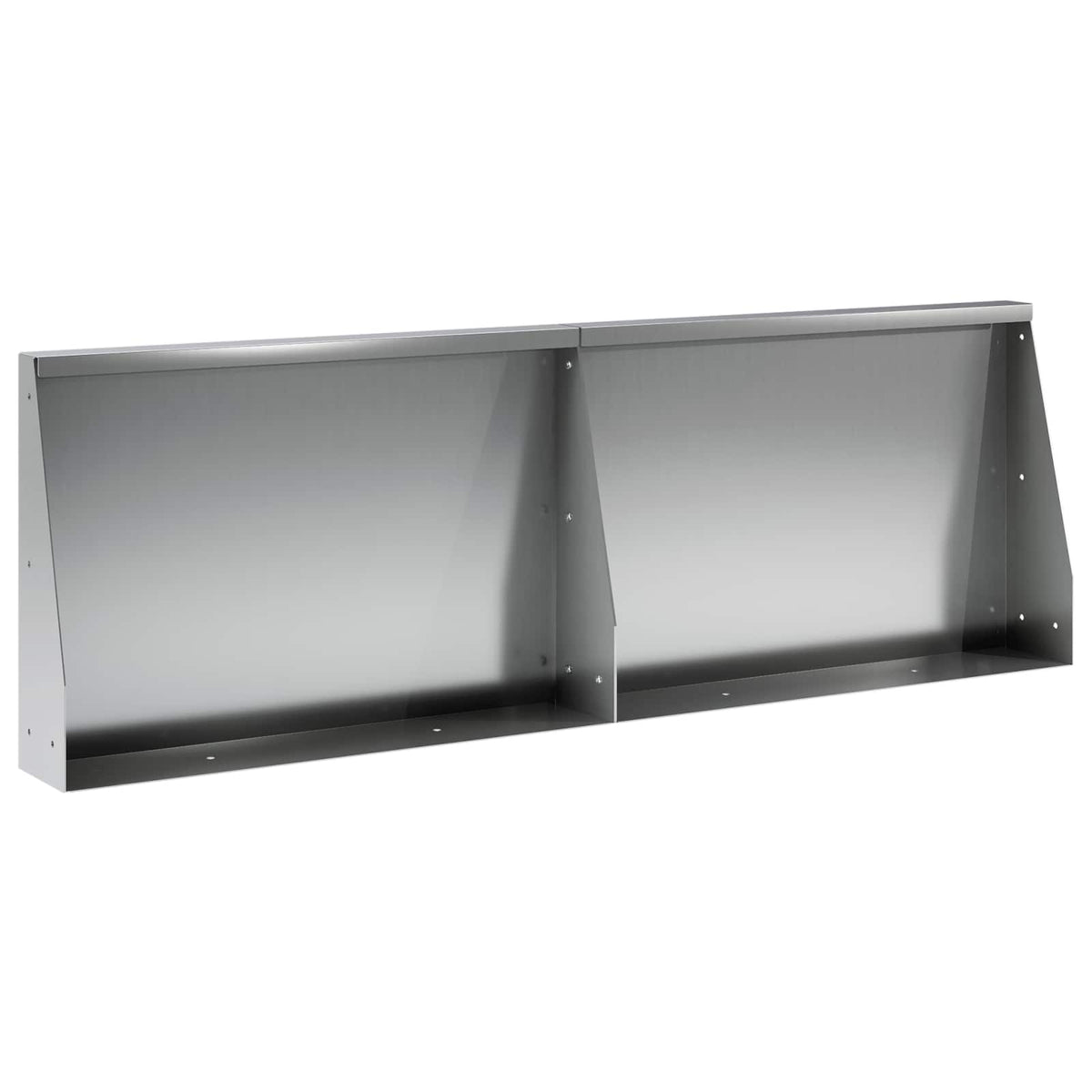 Sienelė 2 vnt. 60 x 12 x 30 cm Galvanizuotas plienas Sidabrinė