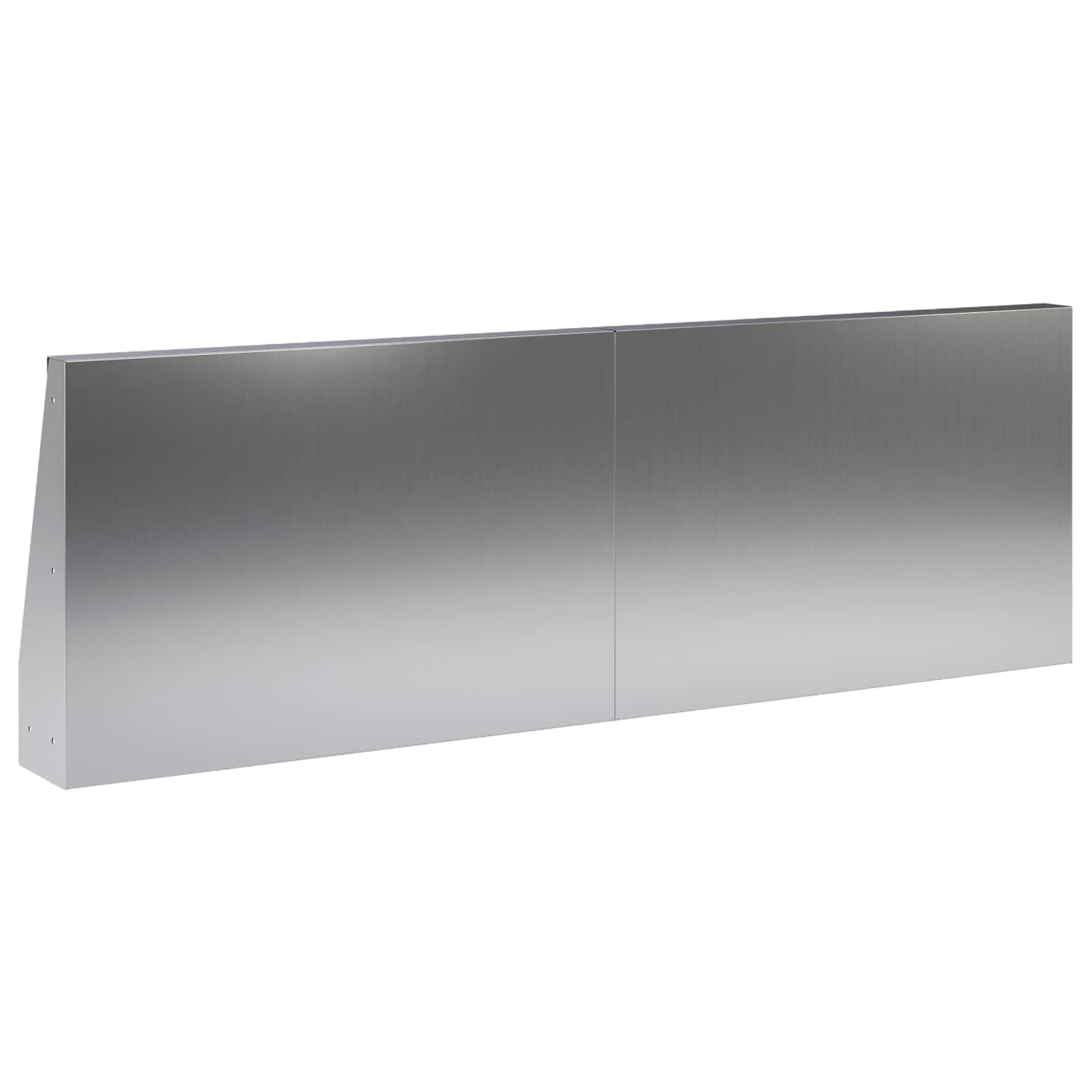 Sienelė 2 vnt. 60 x 12 x 30 cm Galvanizuotas plienas Sidabrinė
