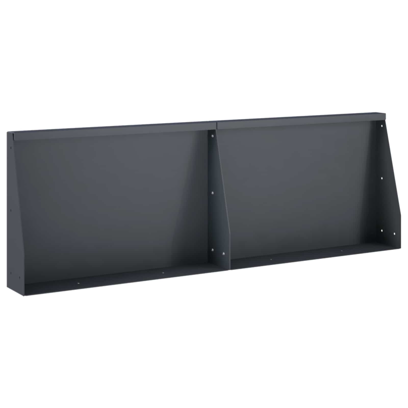 Sienelė 2 vnt. 60 x 12 x 40 cm Plienas Antracito