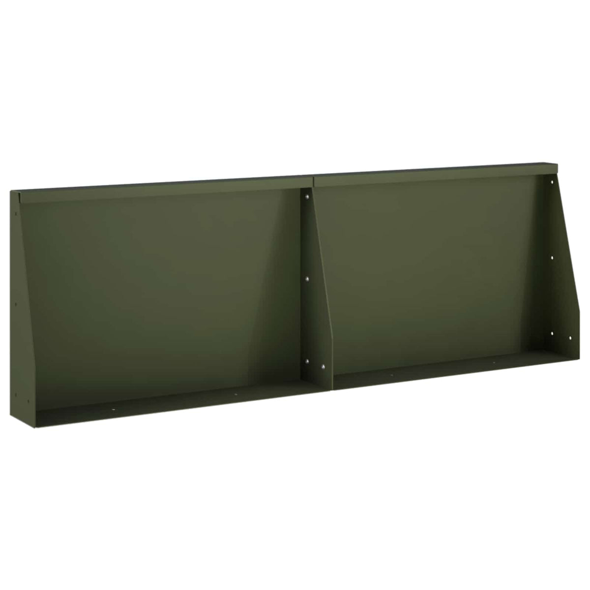 Sienelė 2 vnt. 60 x 12 x 40 cm Plienas Alyvuogių žalia
