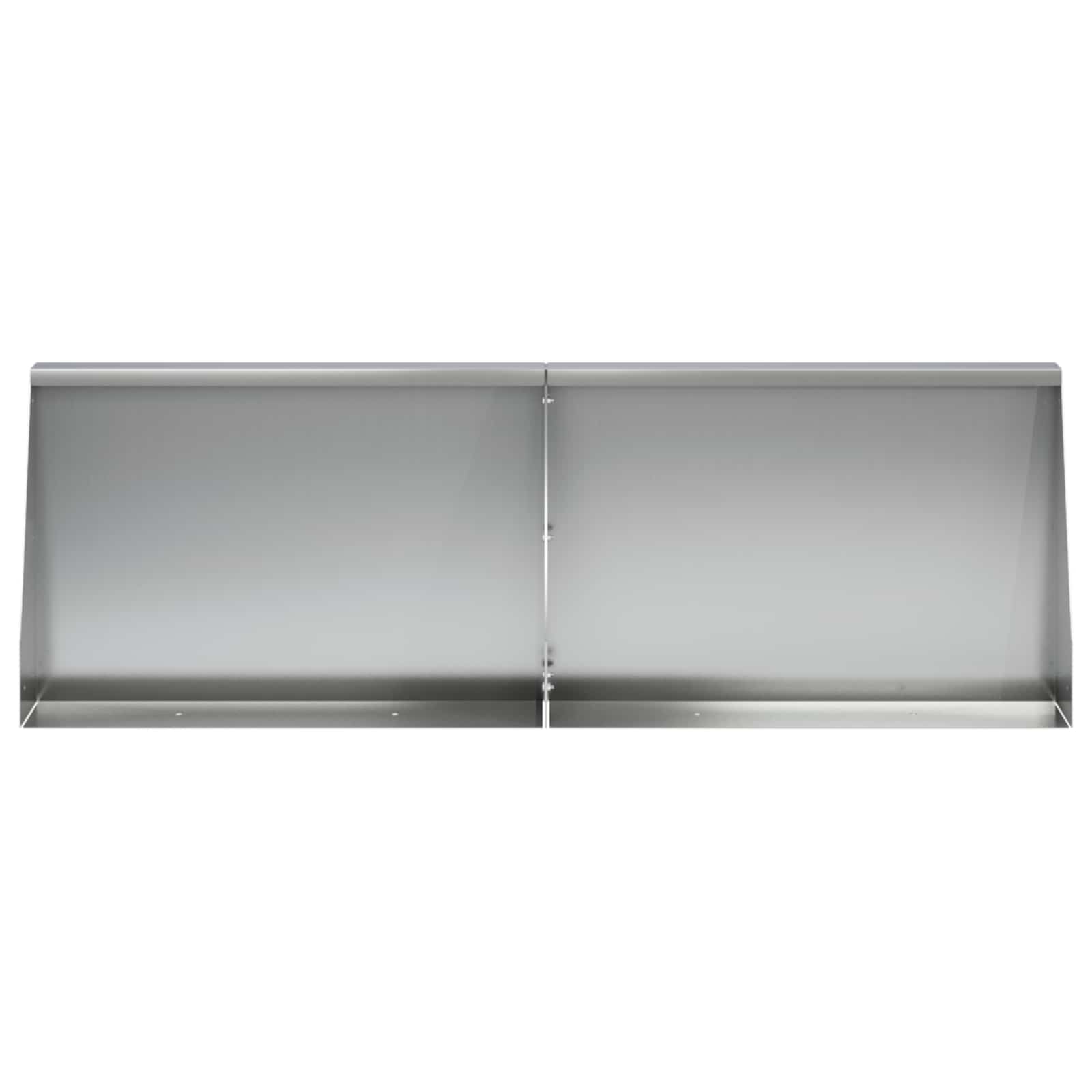 Sienelė 2 vnt. 60 x 12 x 40 cm Galvanizuotas plienas Sidabrinė