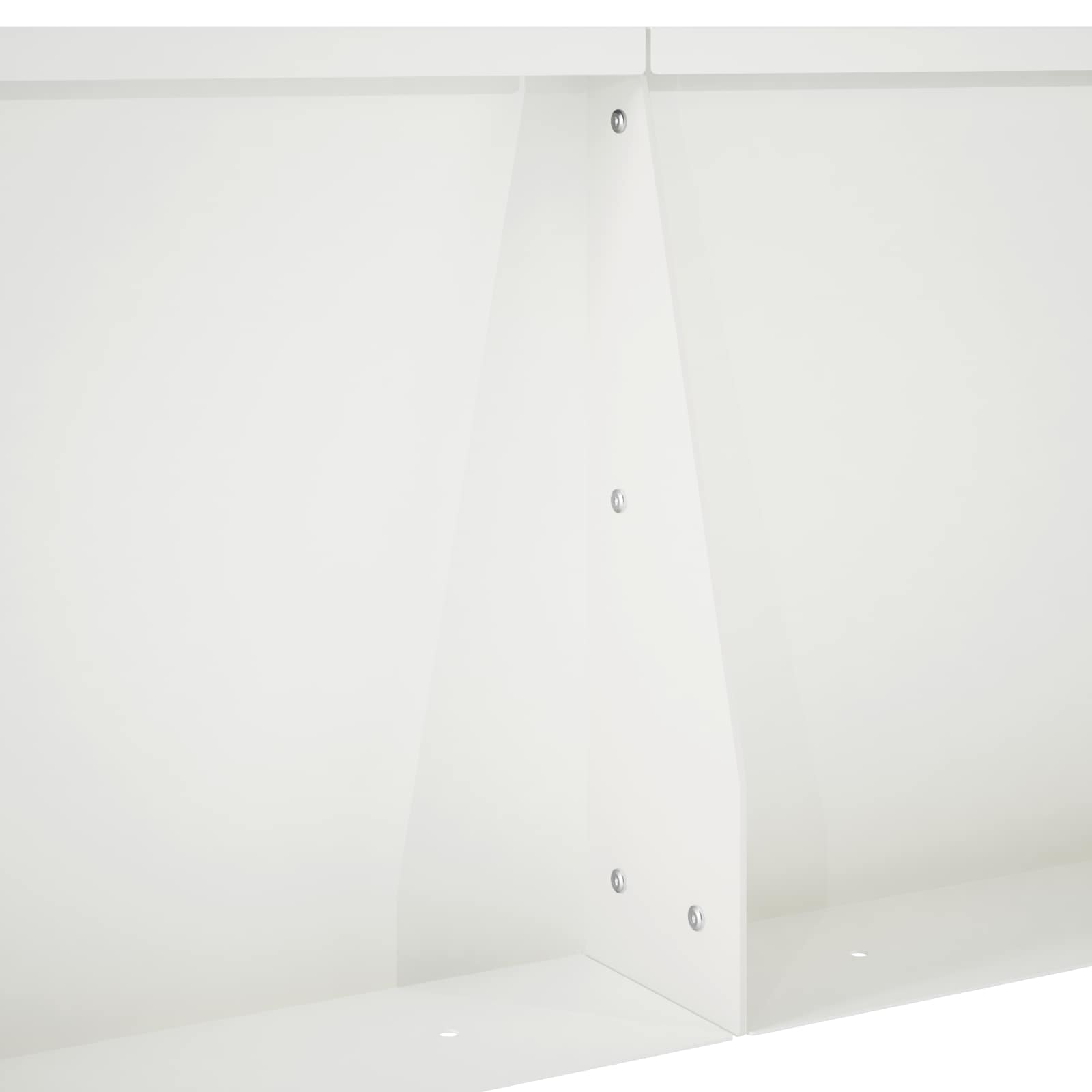 Sienelė 2 vnt. 60 x 12 x 50 cm Plienas Balta