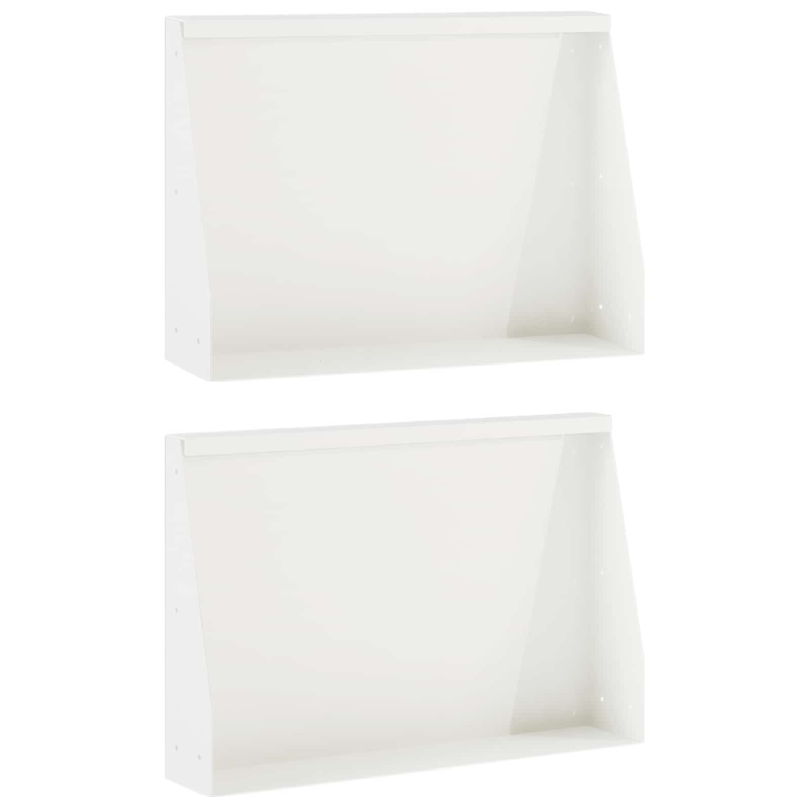 Sienelė 2 vnt. 60 x 12 x 50 cm Plienas Balta