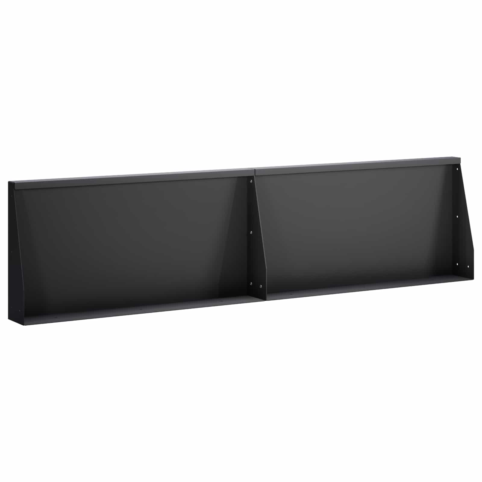 Sienelė 2 vnt. 80 x 12 x 30 cm Plienas Juoda