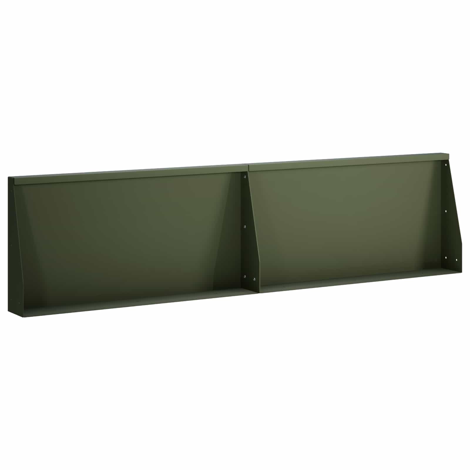 Sienelė 2 vnt. 80 x 12 x 30 cm Plienas Alyvuogių žalia