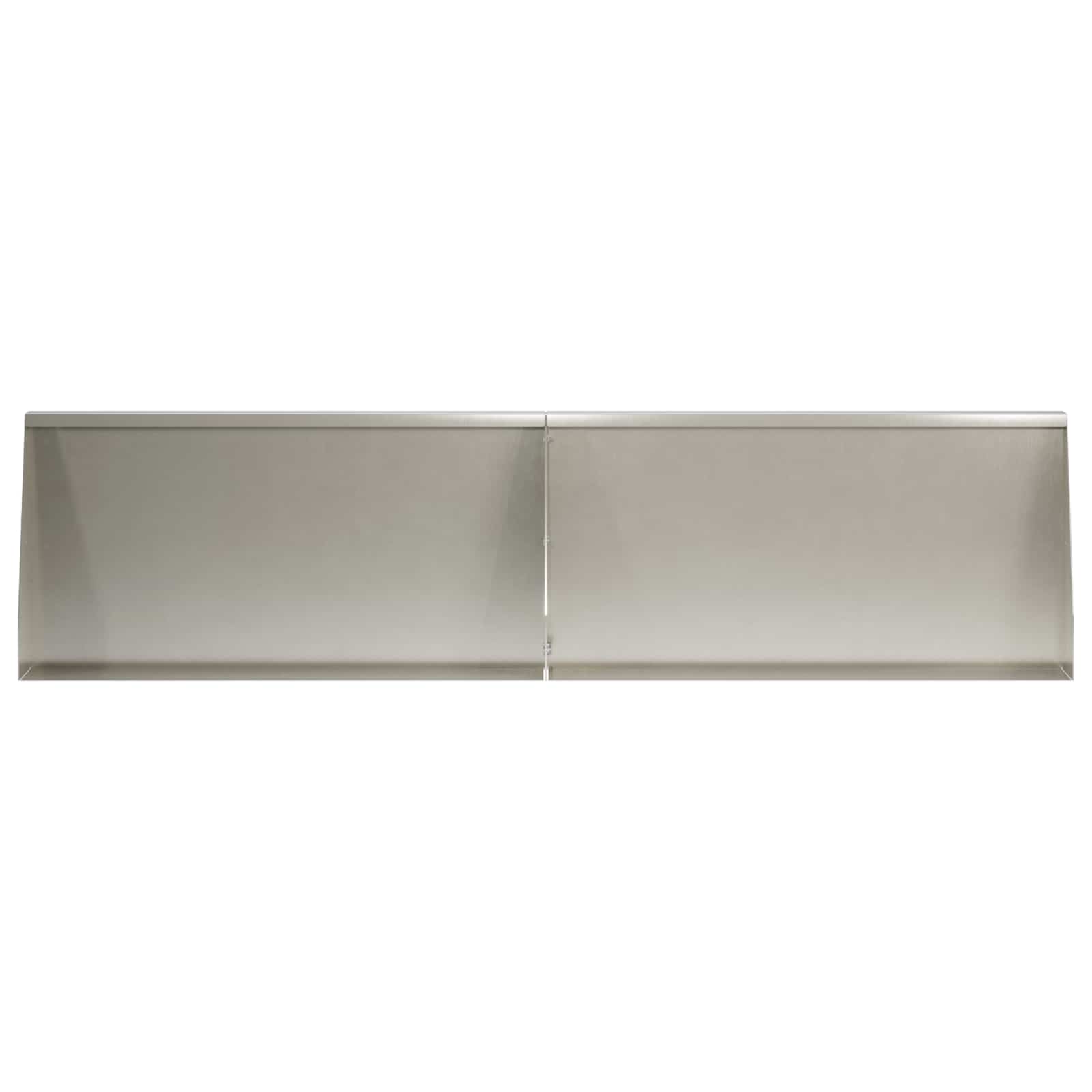 Sienelė 2 vnt. 80 x 12 x 30 cm Nerūdijantis plienas Sidabrinė