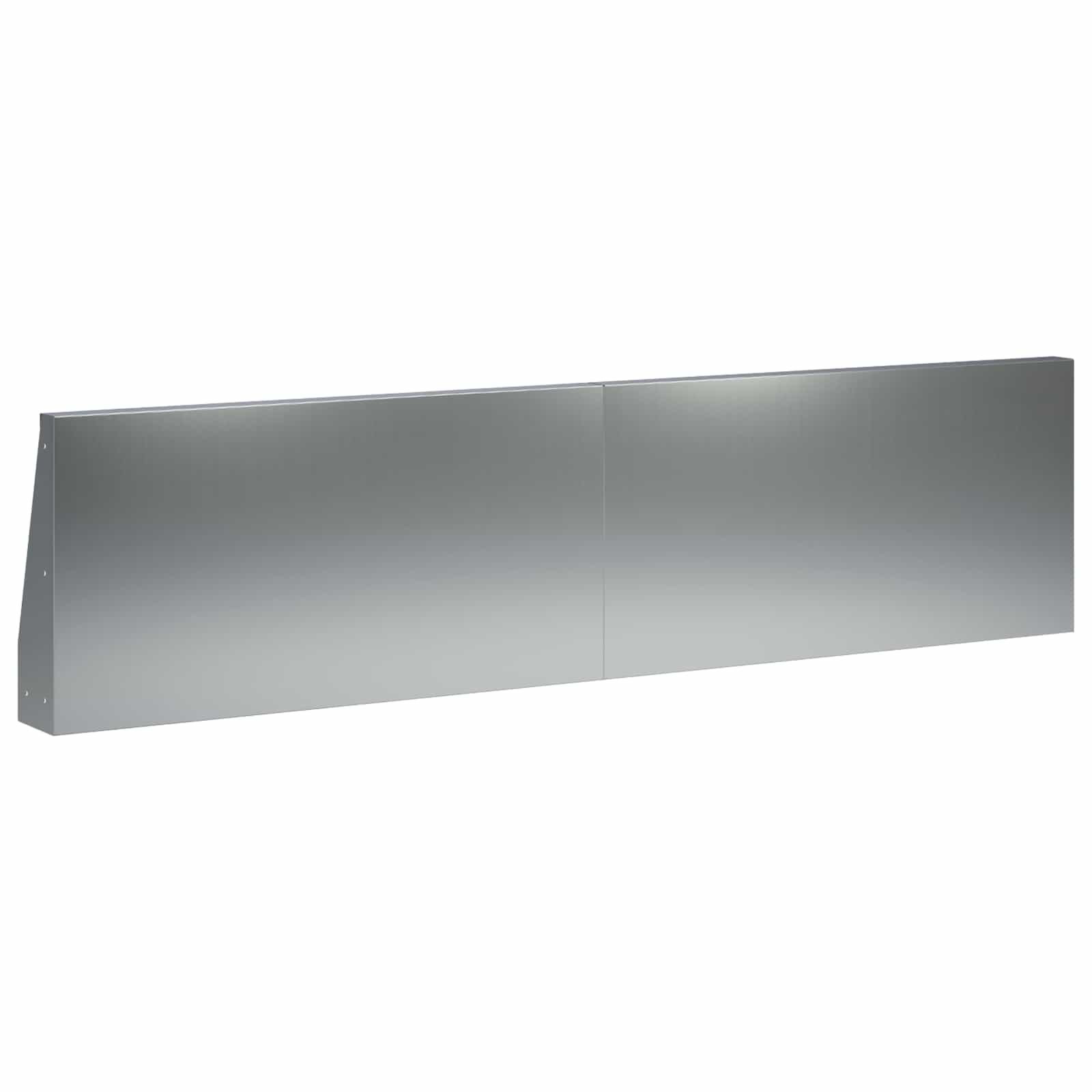 Sienelė 2 vnt. 80 x 12 x 30 cm Galvanizuotas plienas Sidabrinė