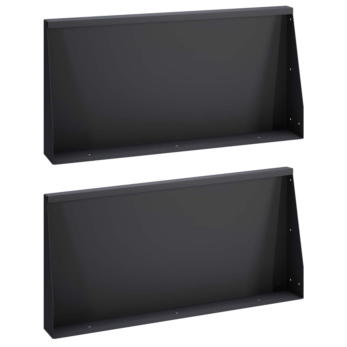 Sienelė 2 vnt. 80 x 12 x 40 cm Plienas Juoda
