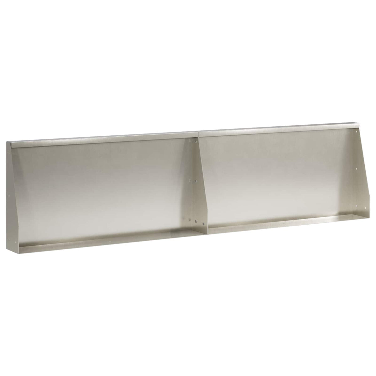 Sienelė 2 vnt. 80 x 12 x 40 cm Nerūdijantis plienas Sidabrinė