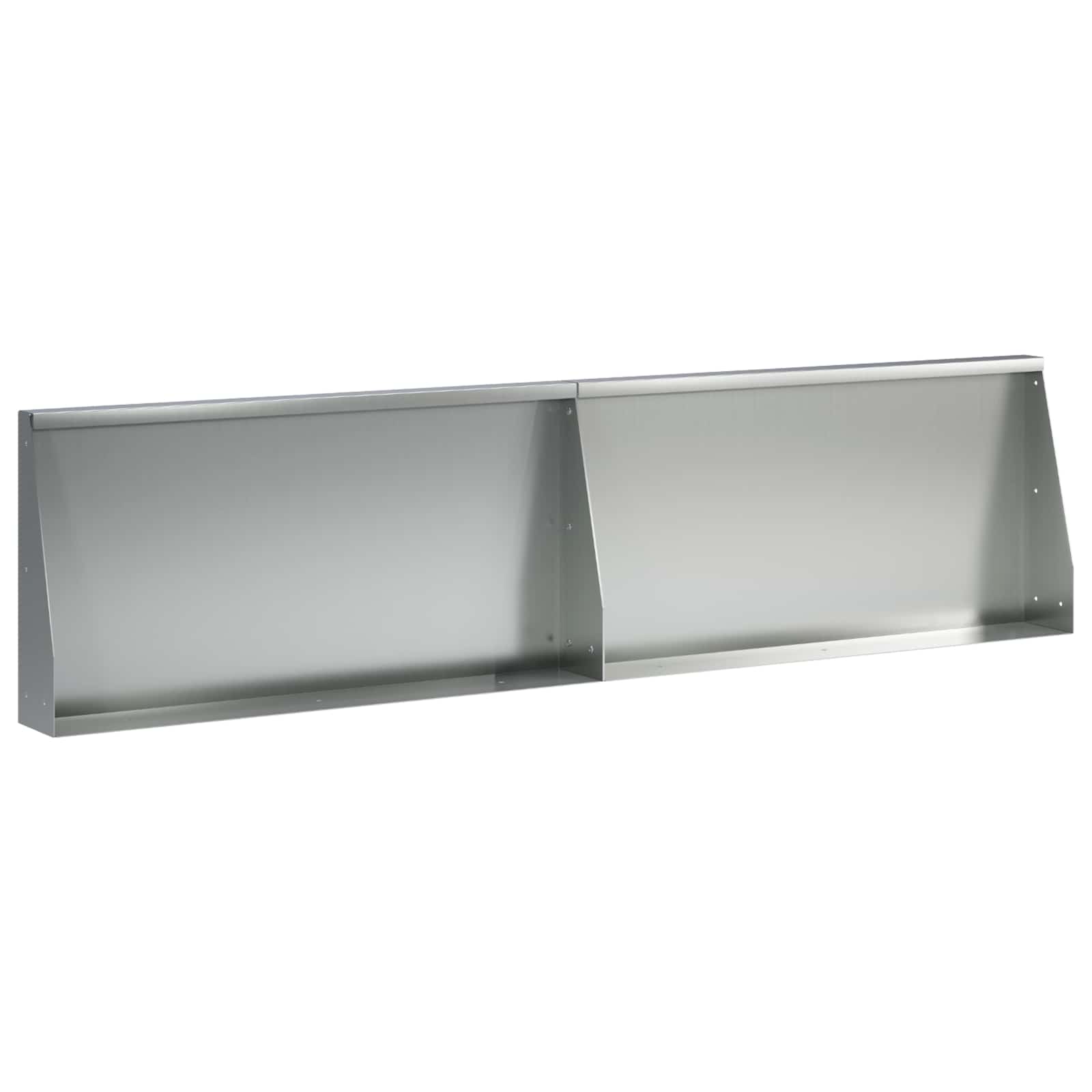 Sienelė 2 vnt. 80 x 12 x 40 cm Galvanizuotas plienas Sidabrinė