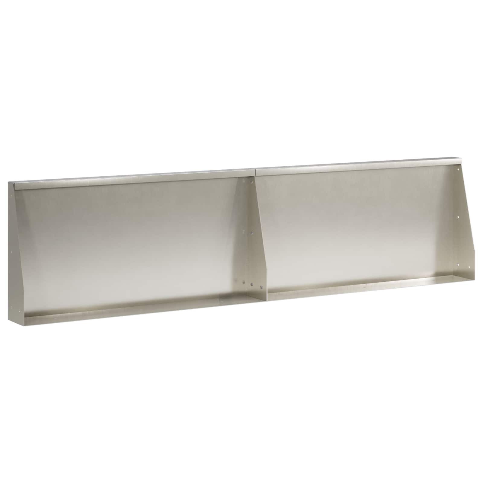 Sienelė 2 vnt. 80 x 12 x 50 cm Nerūdijantis plienas Sidabrinė