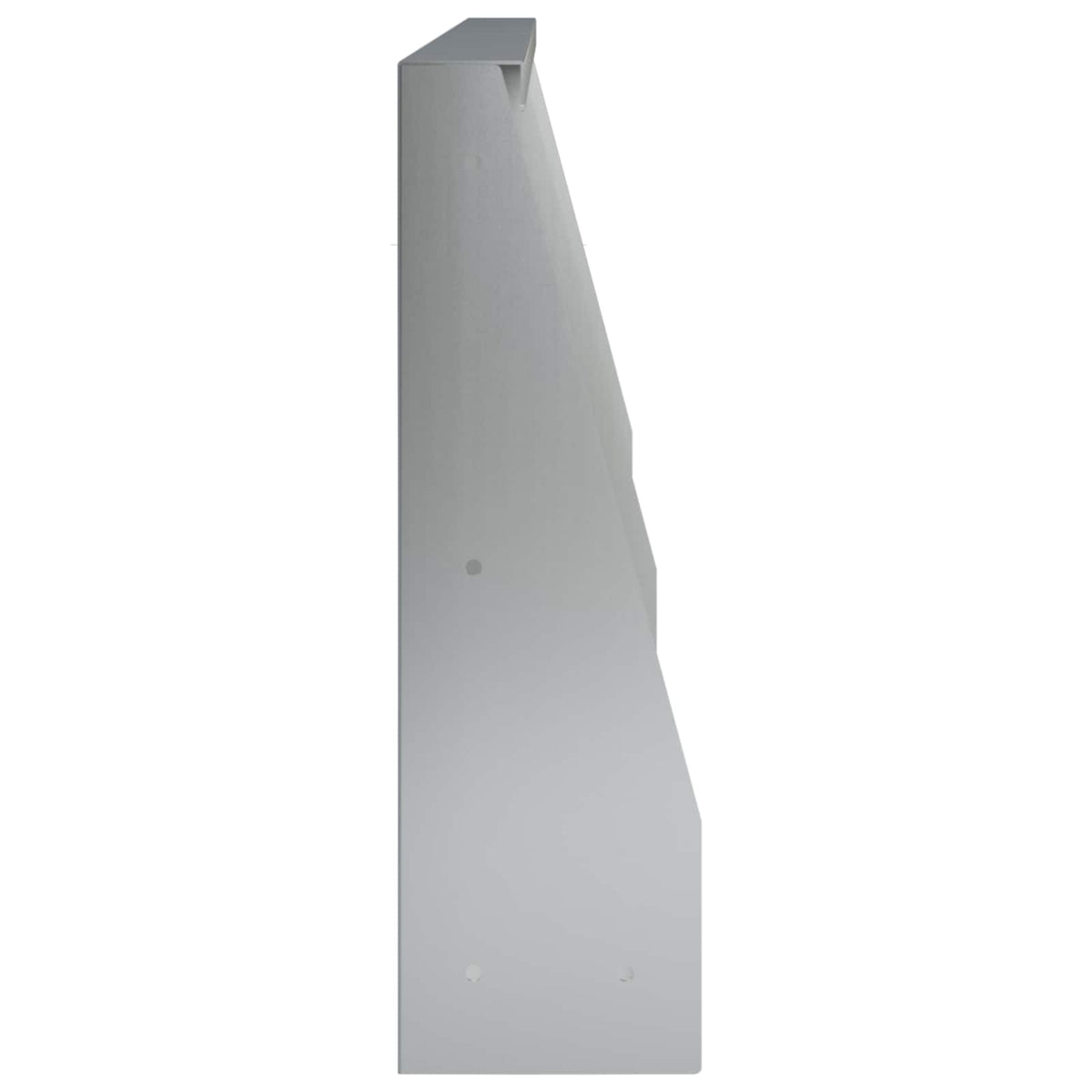 Sienelė 2 vnt. 80 x 12 x 50 cm Galvanizuotas plienas Sidabrinė
