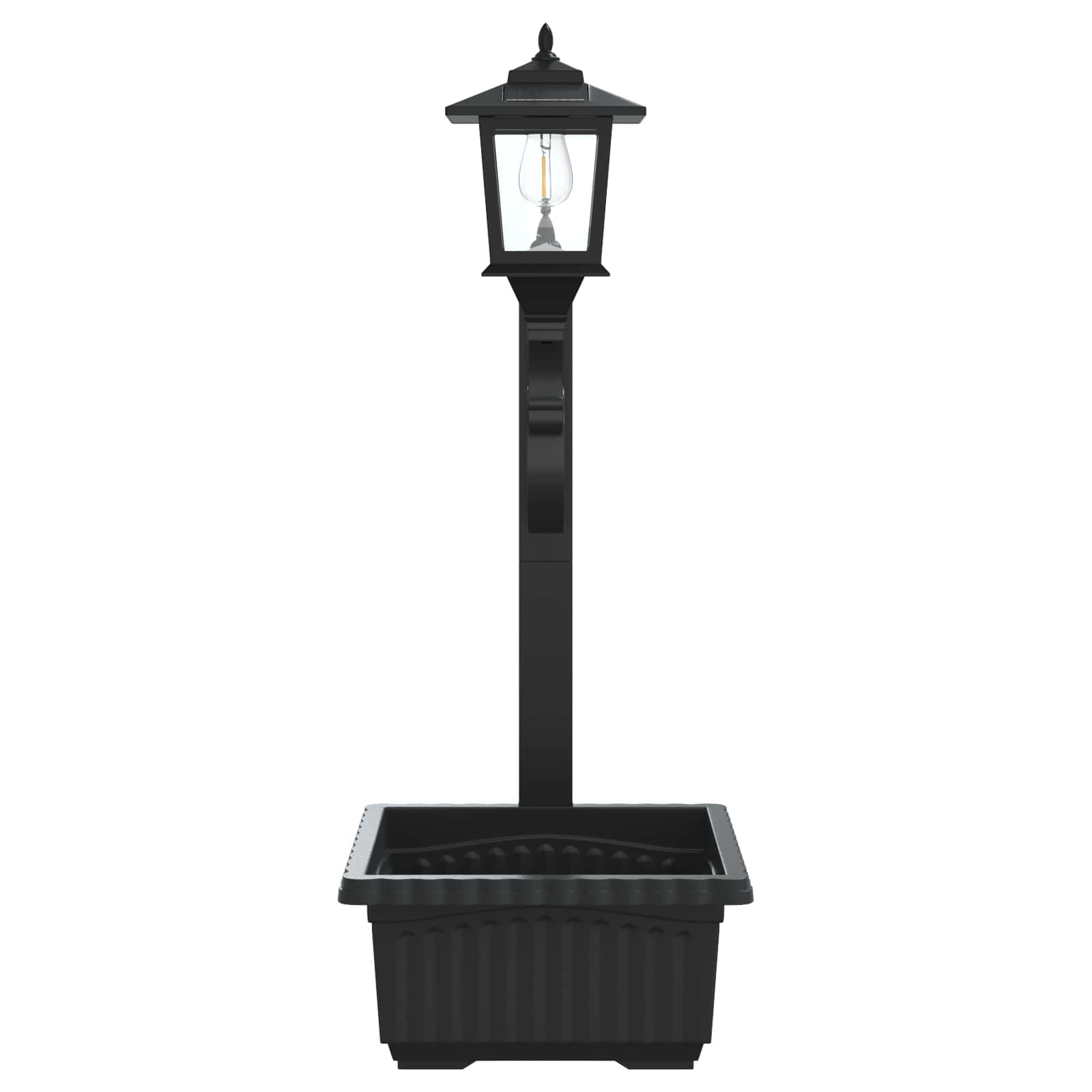 Stulpelis su Gėlynu Juoda 29 x 28 x 74 cm ABS ir PP