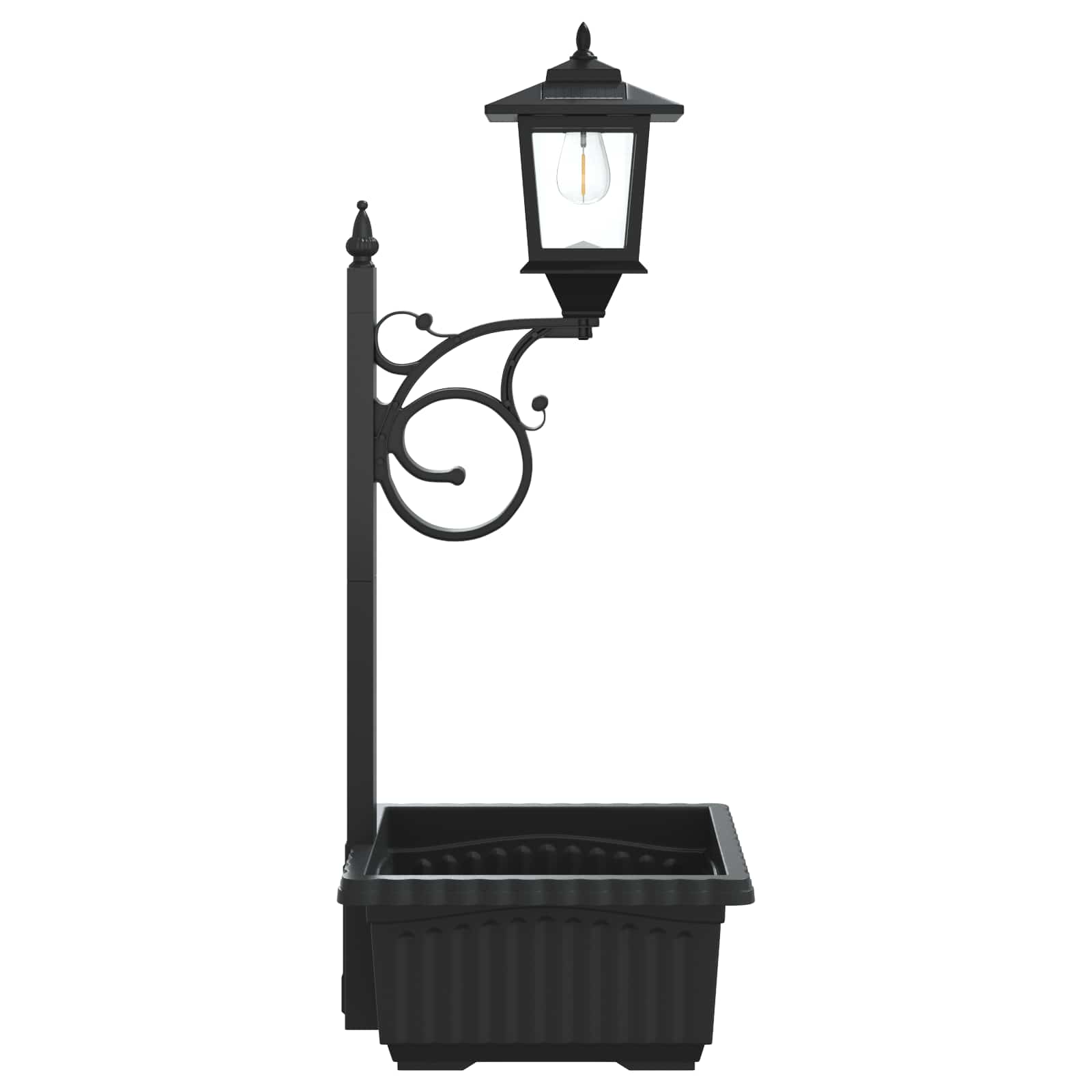 Stulpelis su Gėlynu Juoda 29 x 28 x 74 cm ABS ir PP