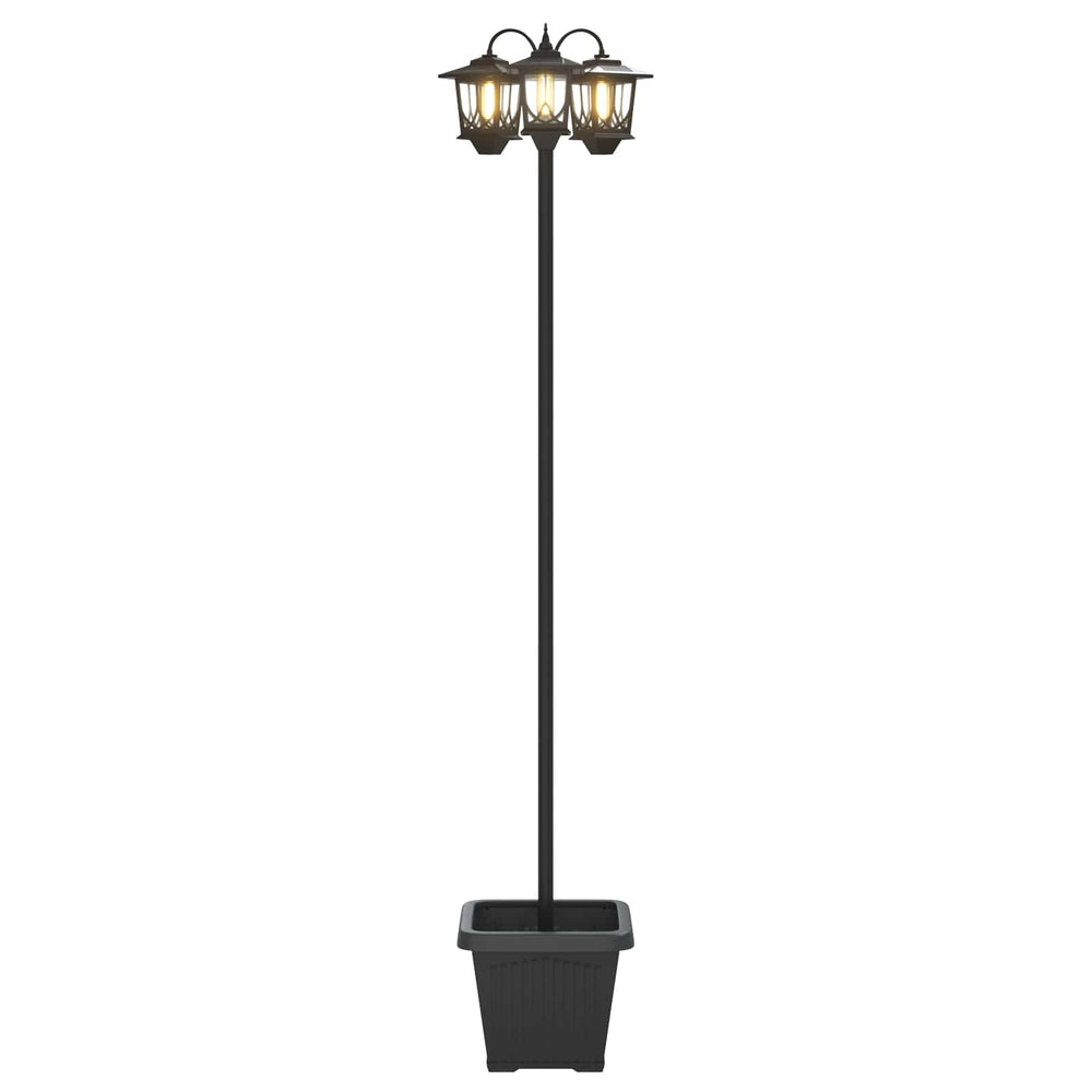 3-Head Lamp Post Juoda 32 x 32 x 188 cm Aliuminis ir ABS