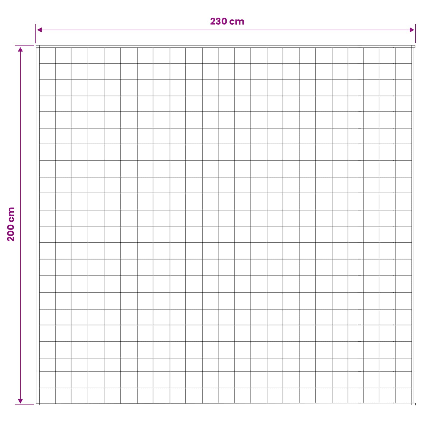 Svorio antklodė Balta 200 x 230 cm 13 kg 100% Medvilnė 205T