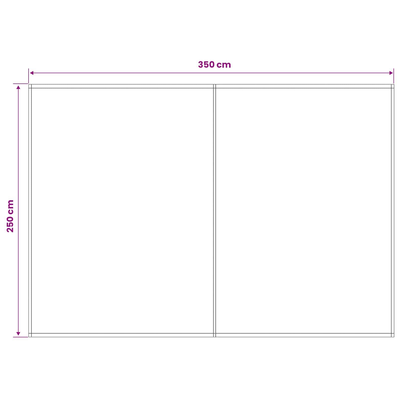 Markizės pakaitinis audinys Raudona ir balta 350 x 250 cm