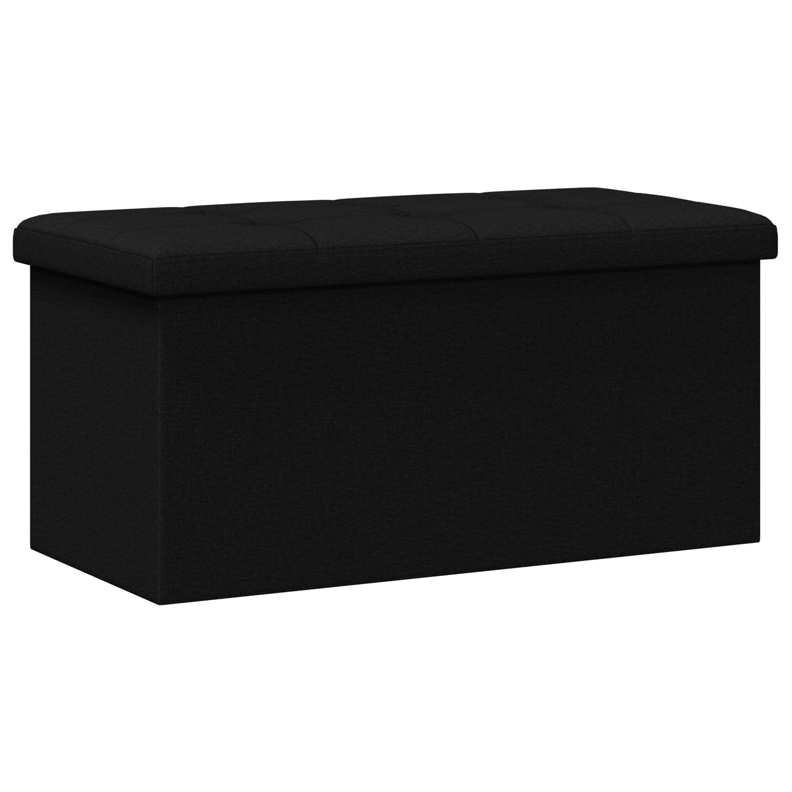 Sulankstomas saugojimo suolas Juoda 180 kg 80 L 77 x 38 x 38 cm