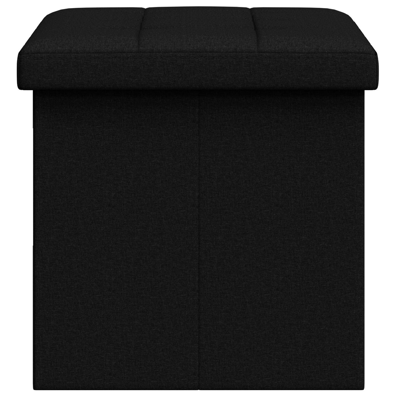 Sulankstomas saugojimo suolas Juoda 180 kg 80 L 77 x 38 x 38 cm