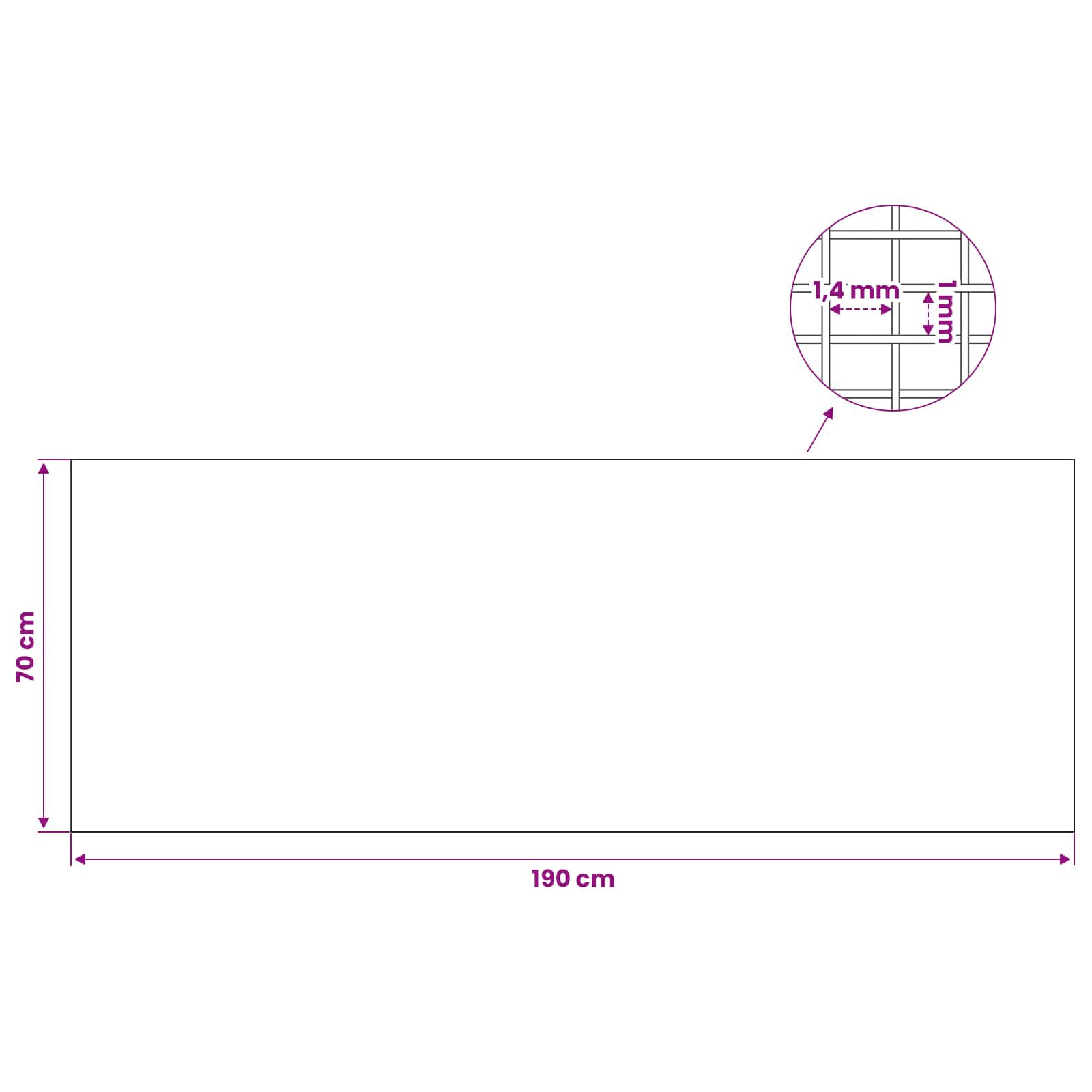 Šviesos šachtos dangtis su spaustukais 5 vnt. 70 x 190 cm Pilka
