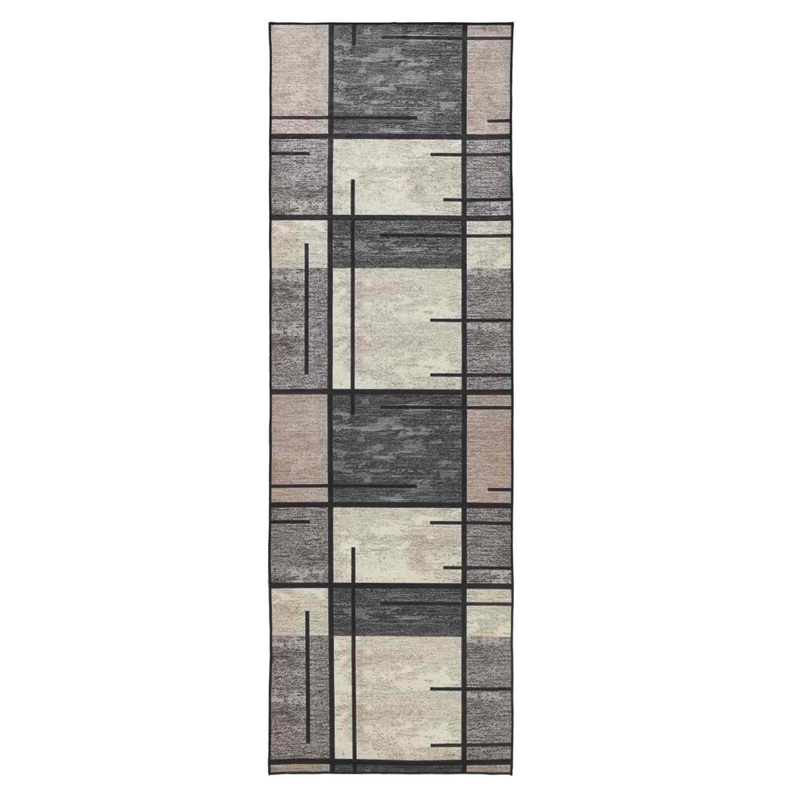 Kilimėlis LESAKA Ruda 100 x 400 cm Deimantinė aksominė medžiaga