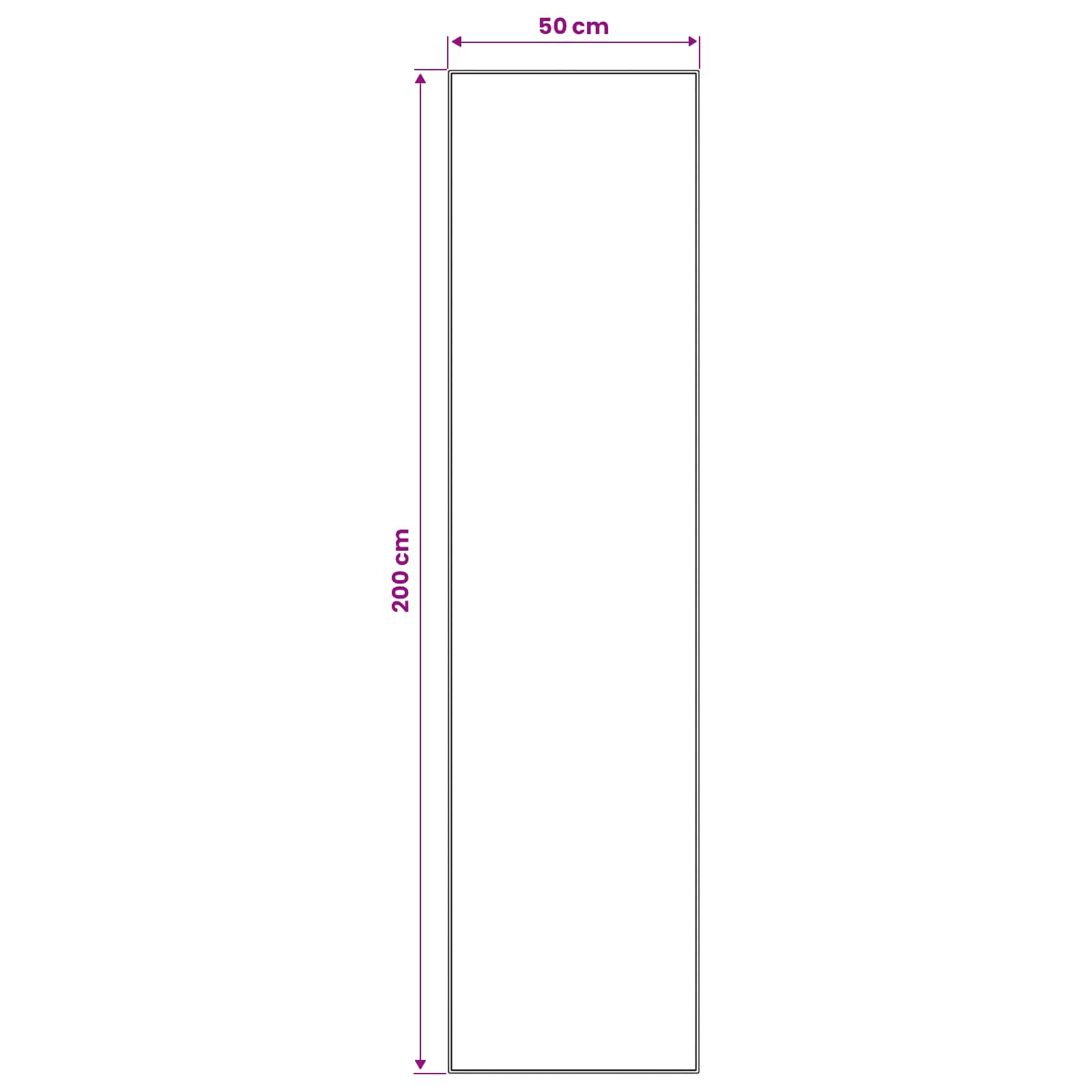 Kilimėlis LESAKA spalvingas 50 x 200 cm