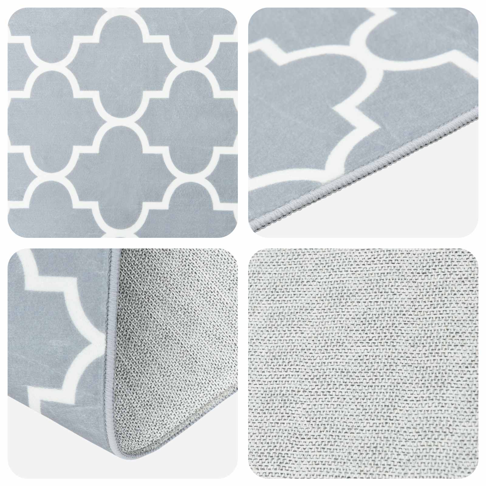 Kilimėlis ORIZ 1150 gsm Pilka ir balta