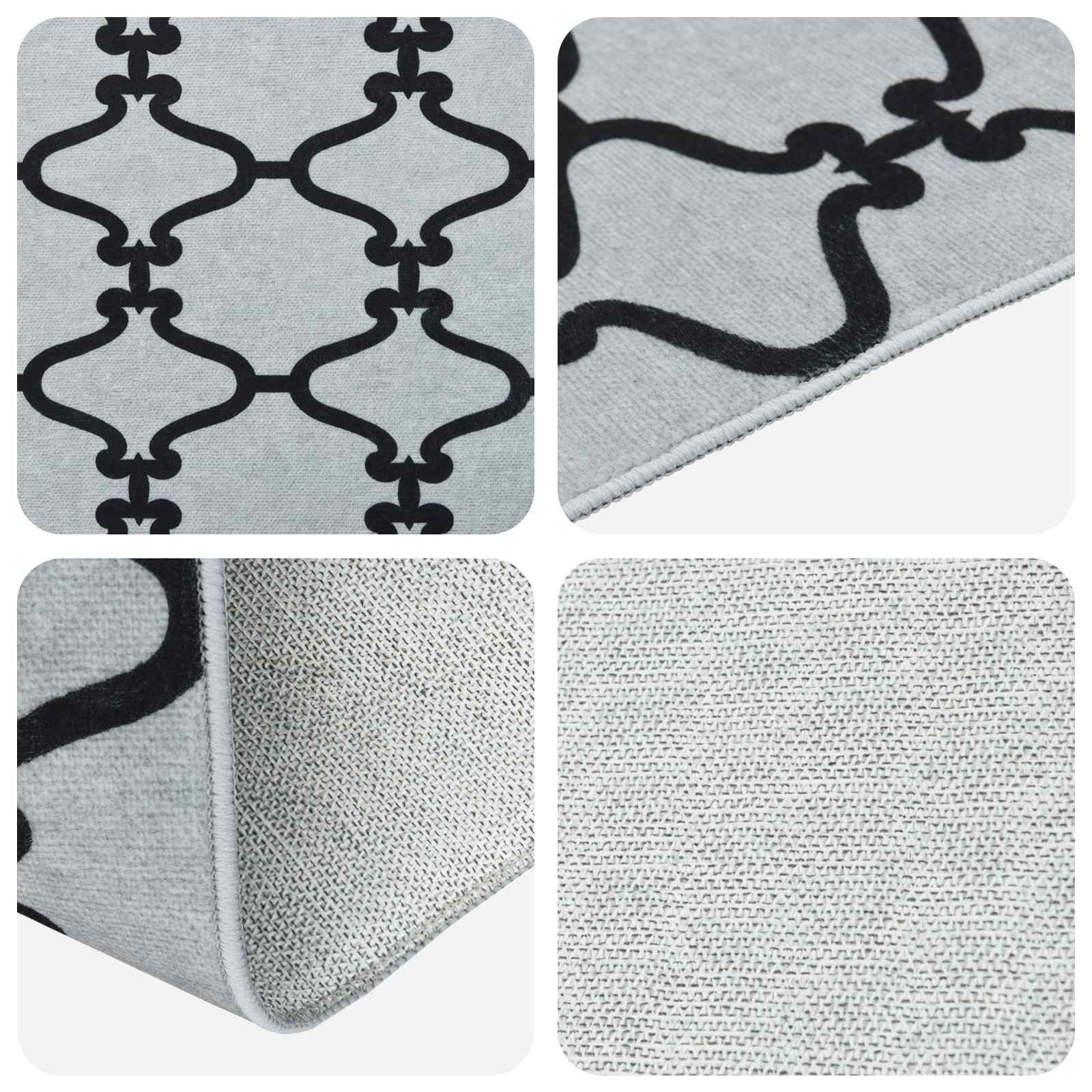 Kilimėlis ORIZ 1150 gsm Juodas tinklinis raštas
