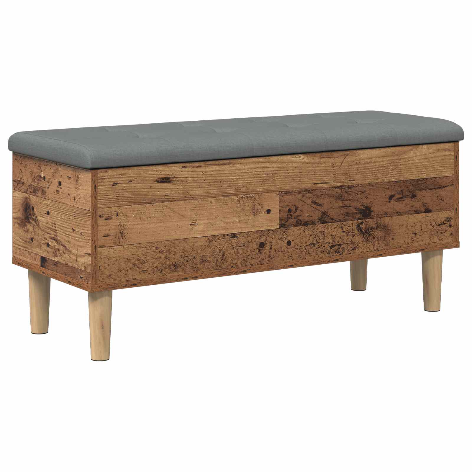Saugojimo suolas su pagalve Ąžuolo mediena 102 x 42 x 46 cm