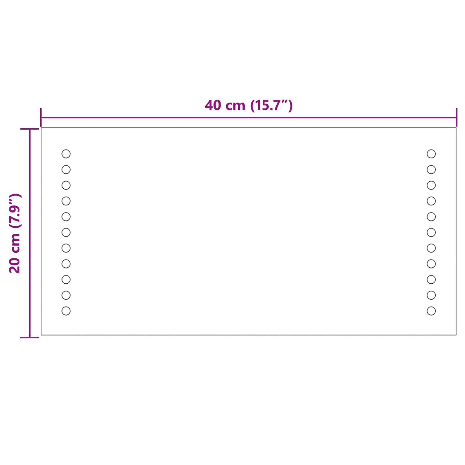 LED vonios veidrodis Skaidrus 40 x 20 cm grūdintas stiklas