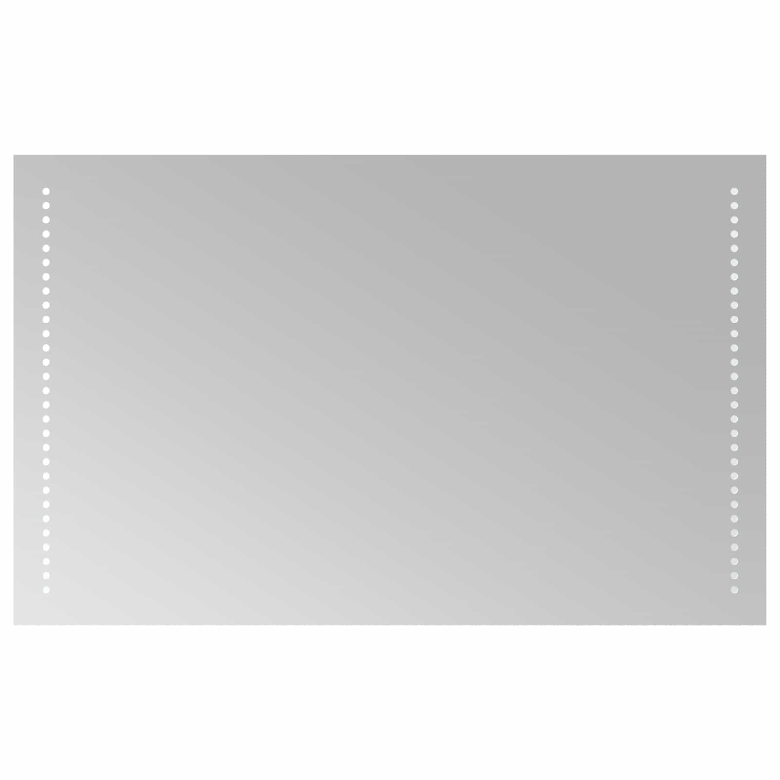 LED vonios veidrodis Skaidrus 80 x 50 cm grūdintas stiklas