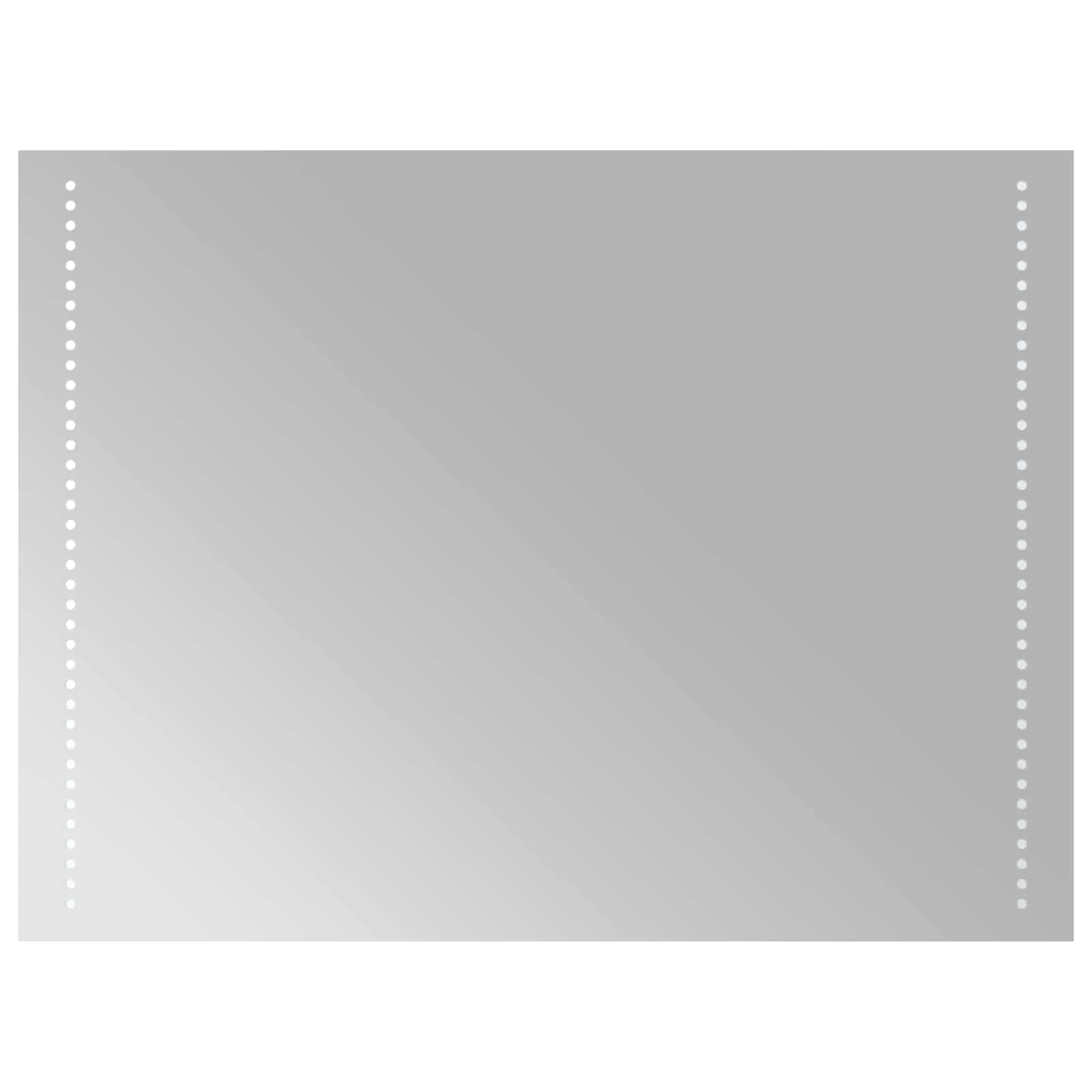 LED vonios veidrodis Skaidrus 80 x 60 cm grūdintas stiklas