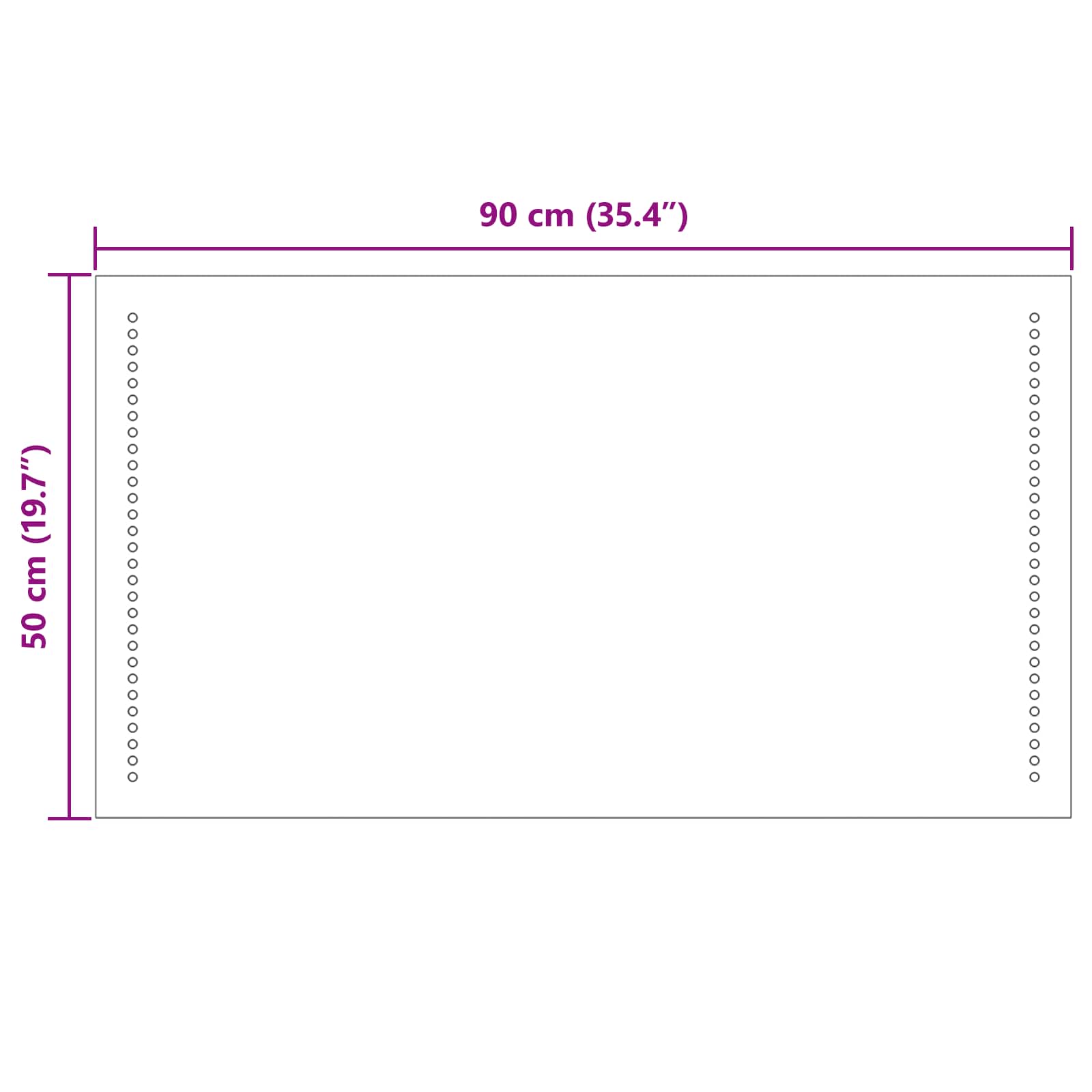 LED vonios veidrodis Skaidrus 90 x 50 cm grūdintas stiklas
