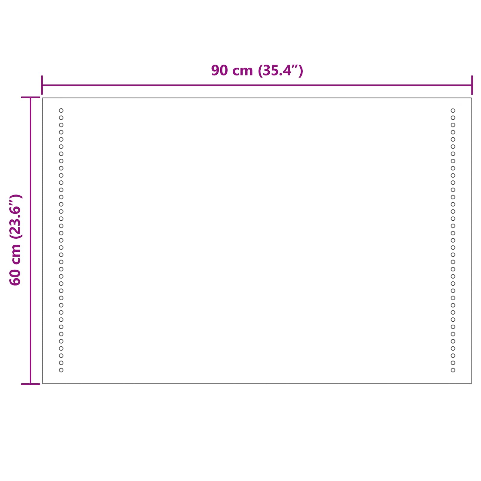 LED vonios veidrodis Skaidrus 90 x 60 cm grūdintas stiklas