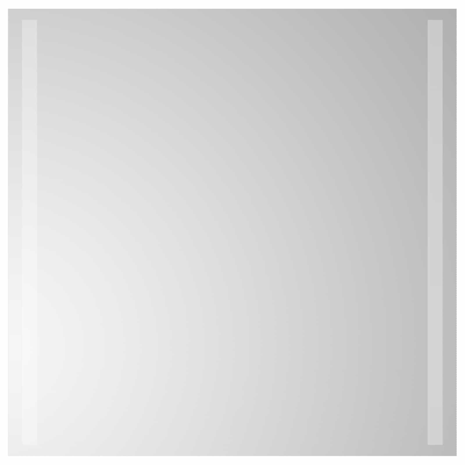 LED vonios veidrodis Skaidrus 60 x 60 cm grūdintas stiklas
