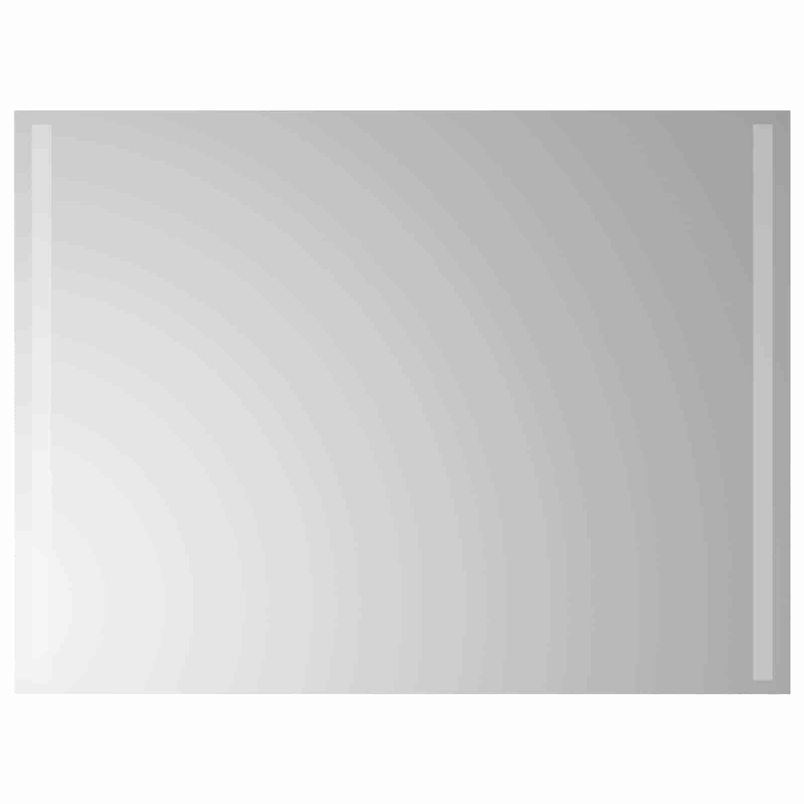 LED vonios veidrodis Skaidrus 80 x 60 cm grūdintas stiklas