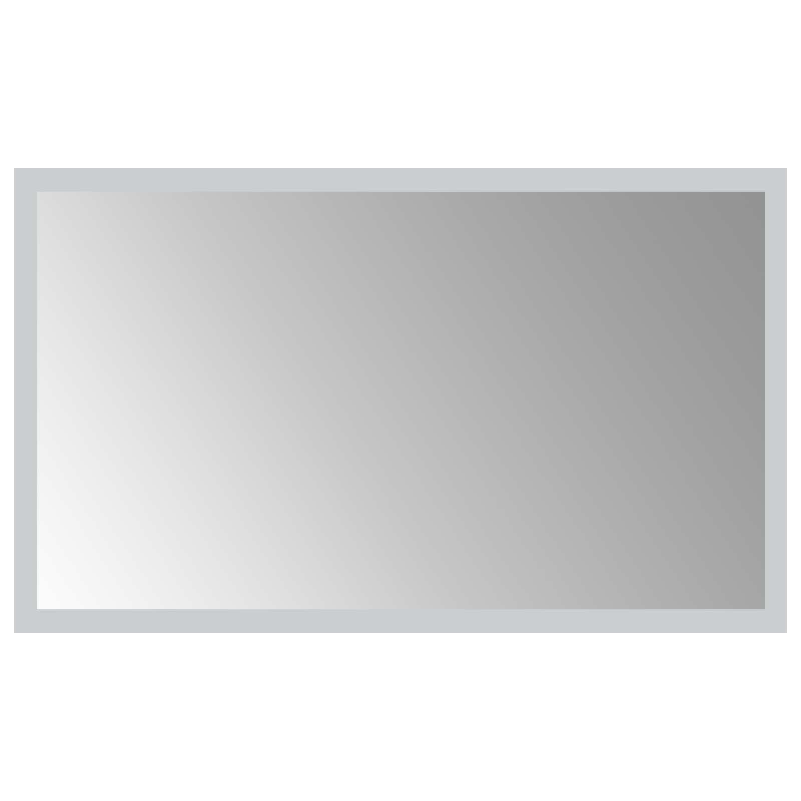 LED vonios veidrodis Skaidrus 50 x 30 cm grūdintas stiklas