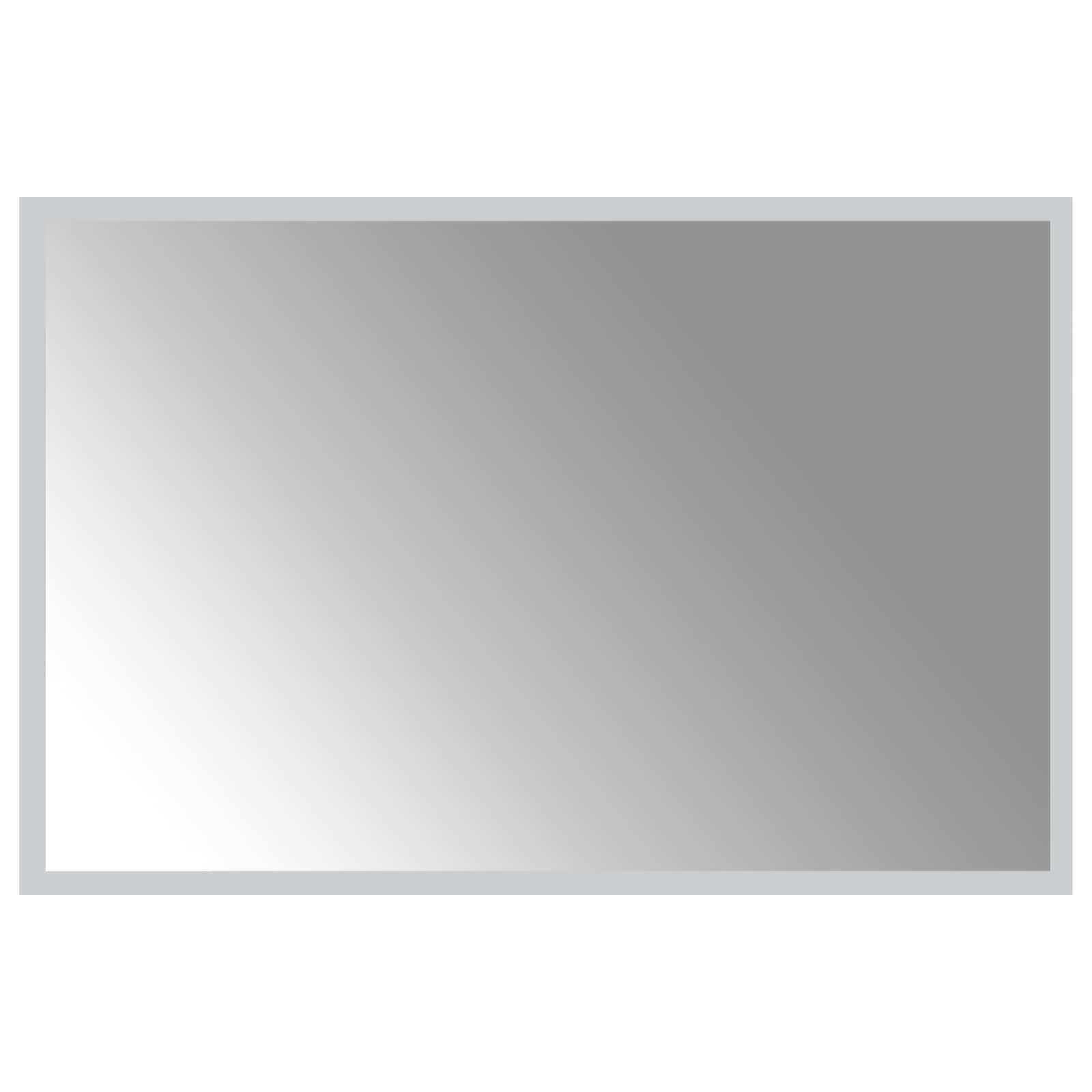 LED vonios veidrodis Skaidrus 60 x 40 cm grūdintas stiklas